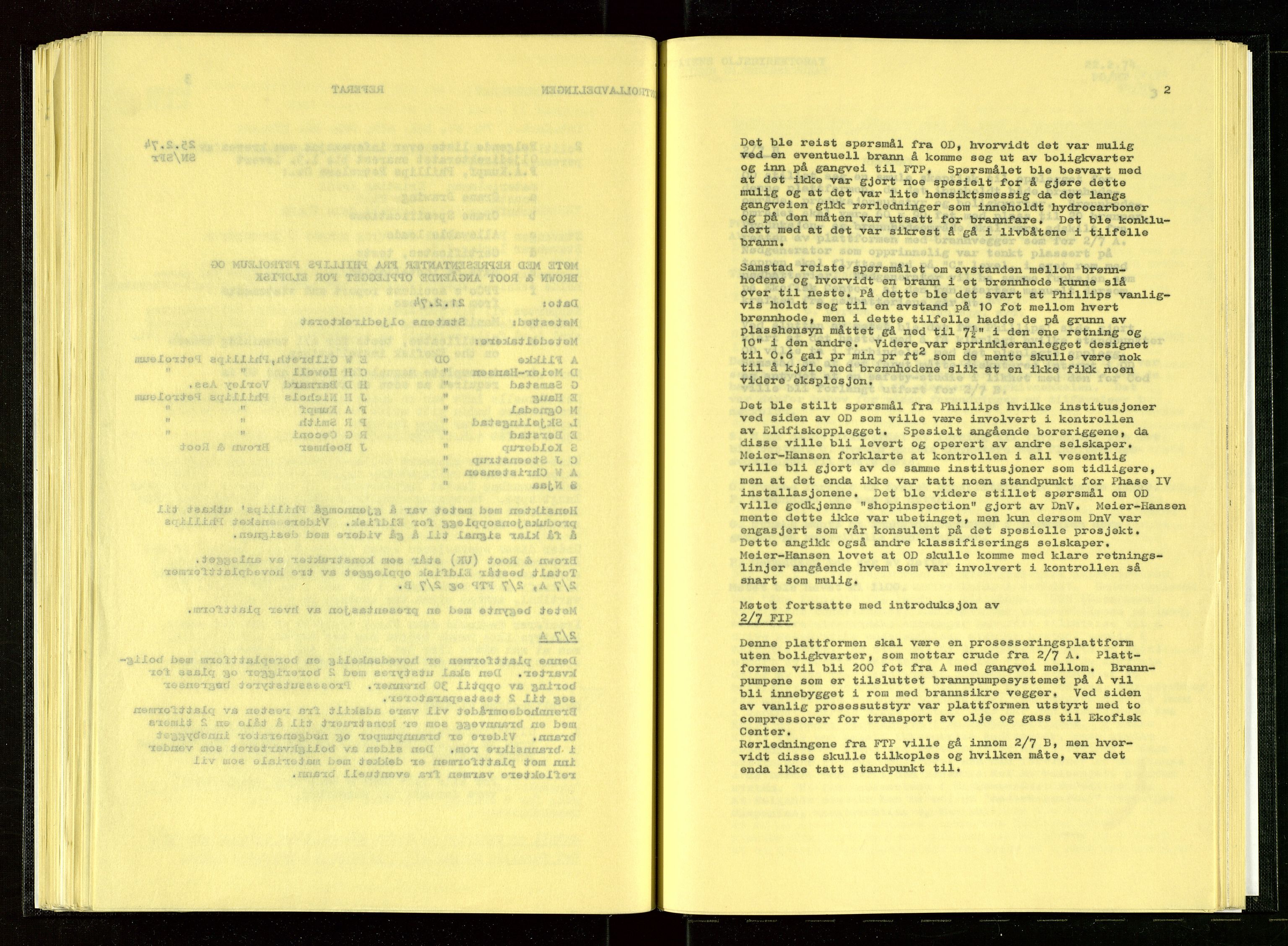 Oljedirektoratet, AV/SAST-A-101366/Aa/L0002: Referatprotokoller, 1974