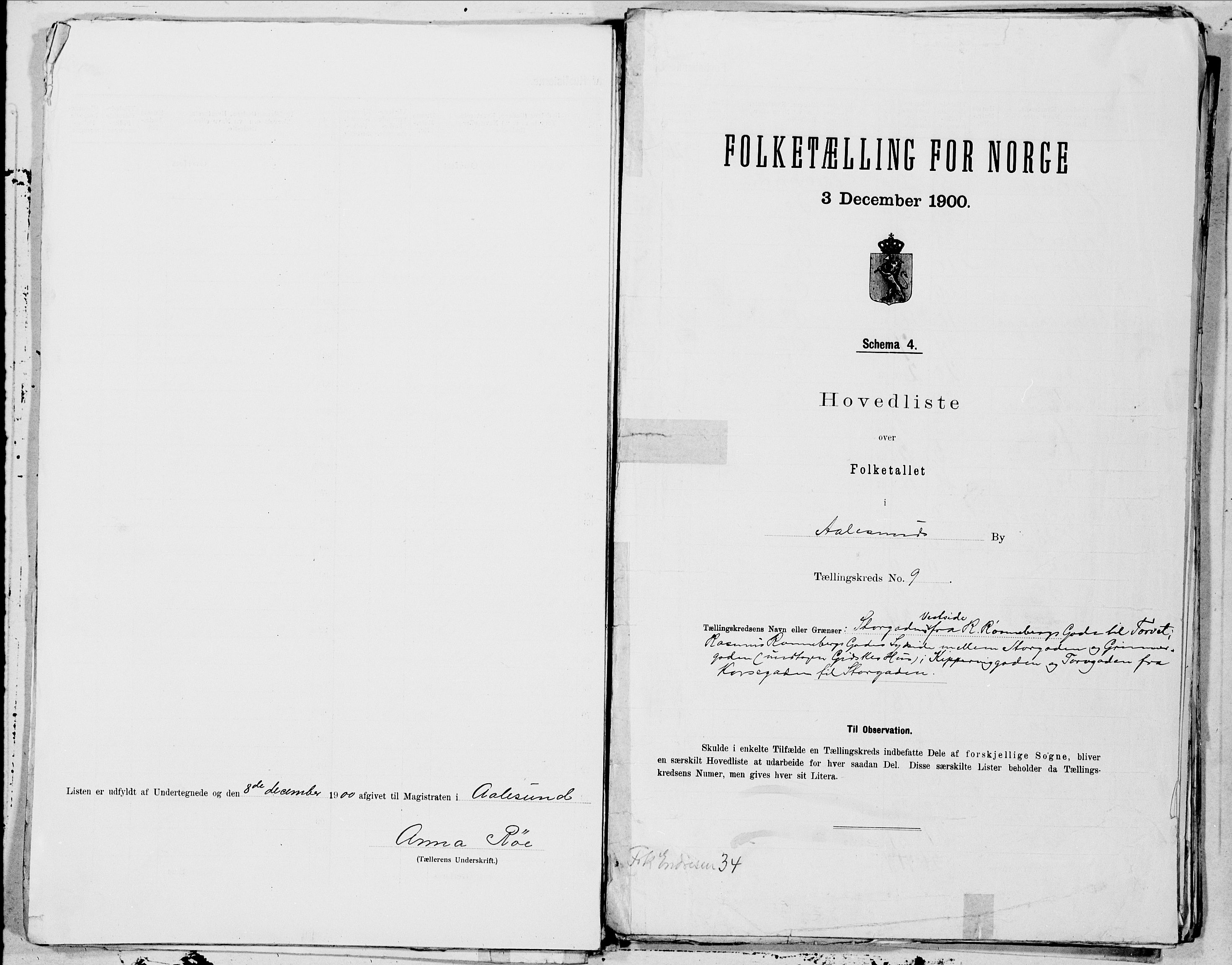 SAT, Folketelling 1900 for 1501 Ålesund kjøpstad, 1900, s. 18