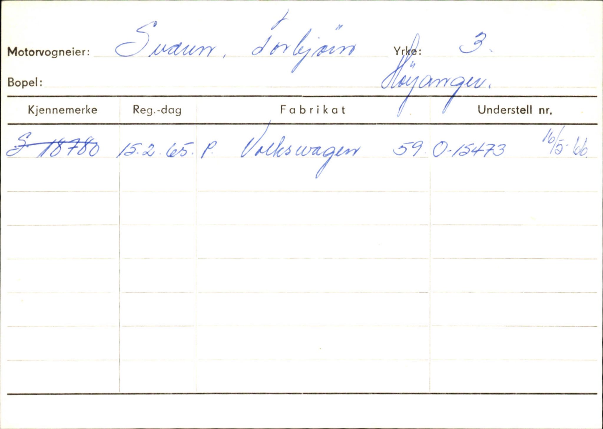 Statens vegvesen, Sogn og Fjordane vegkontor, AV/SAB-A-5301/4/F/L0131: Eigarregister Høyanger P-Å. Stryn S-Å, 1945-1975, s. 467