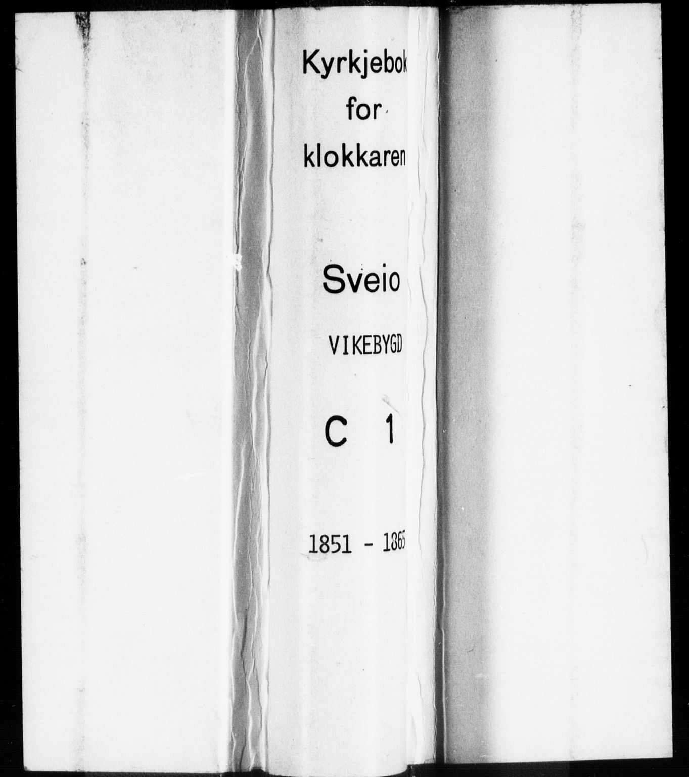 Sveio Sokneprestembete, AV/SAB-A-78501/H/Hab: Klokkerbok nr. C 1, 1851-1865