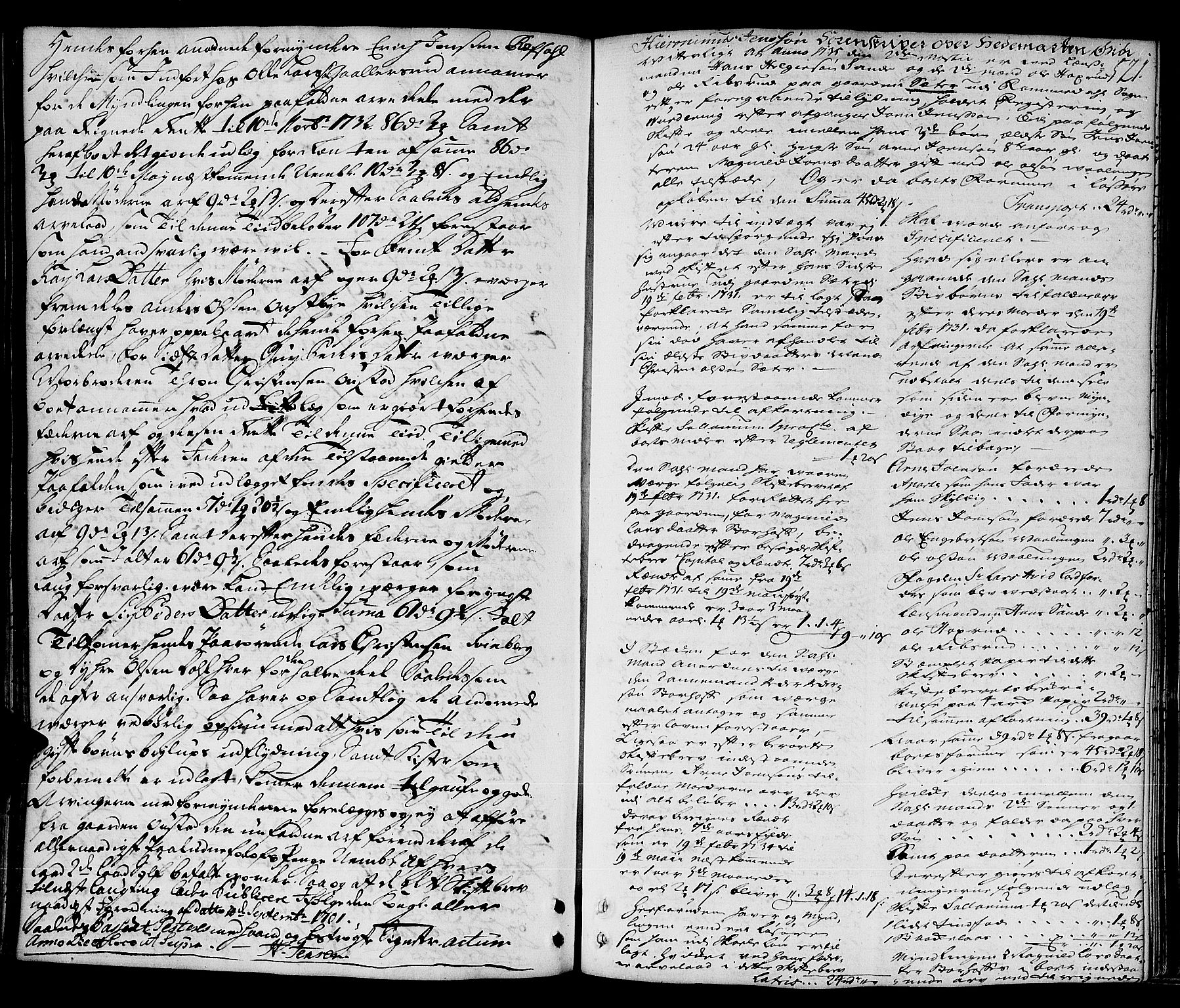 Hedemarken sorenskriveri, SAH/TING-034/J/Ja/L0008: Skifteprotokoll, 1732-1735, s. 520b-521a