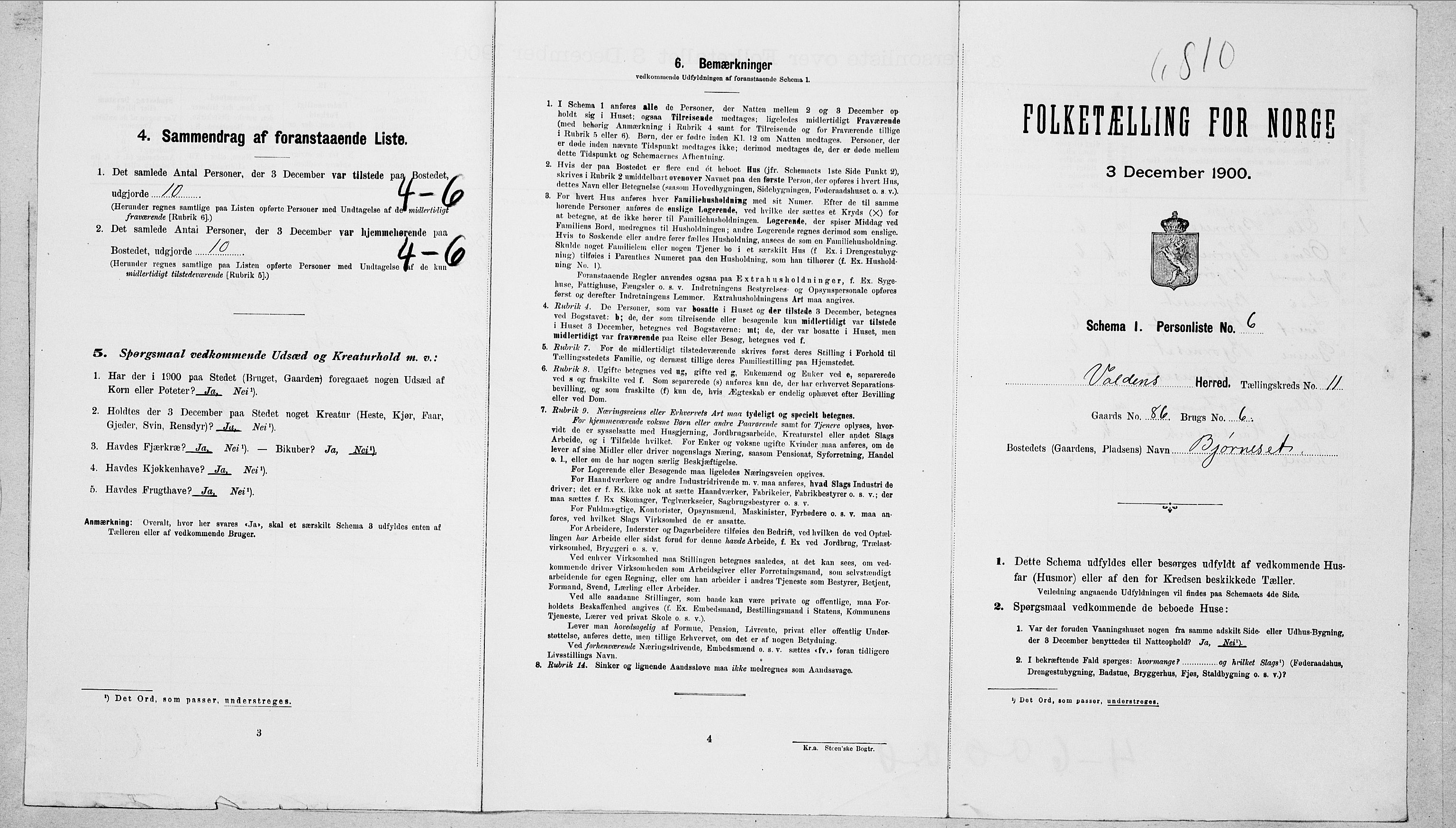 SAT, Folketelling 1900 for 1519 Volda herred, 1900, s. 931