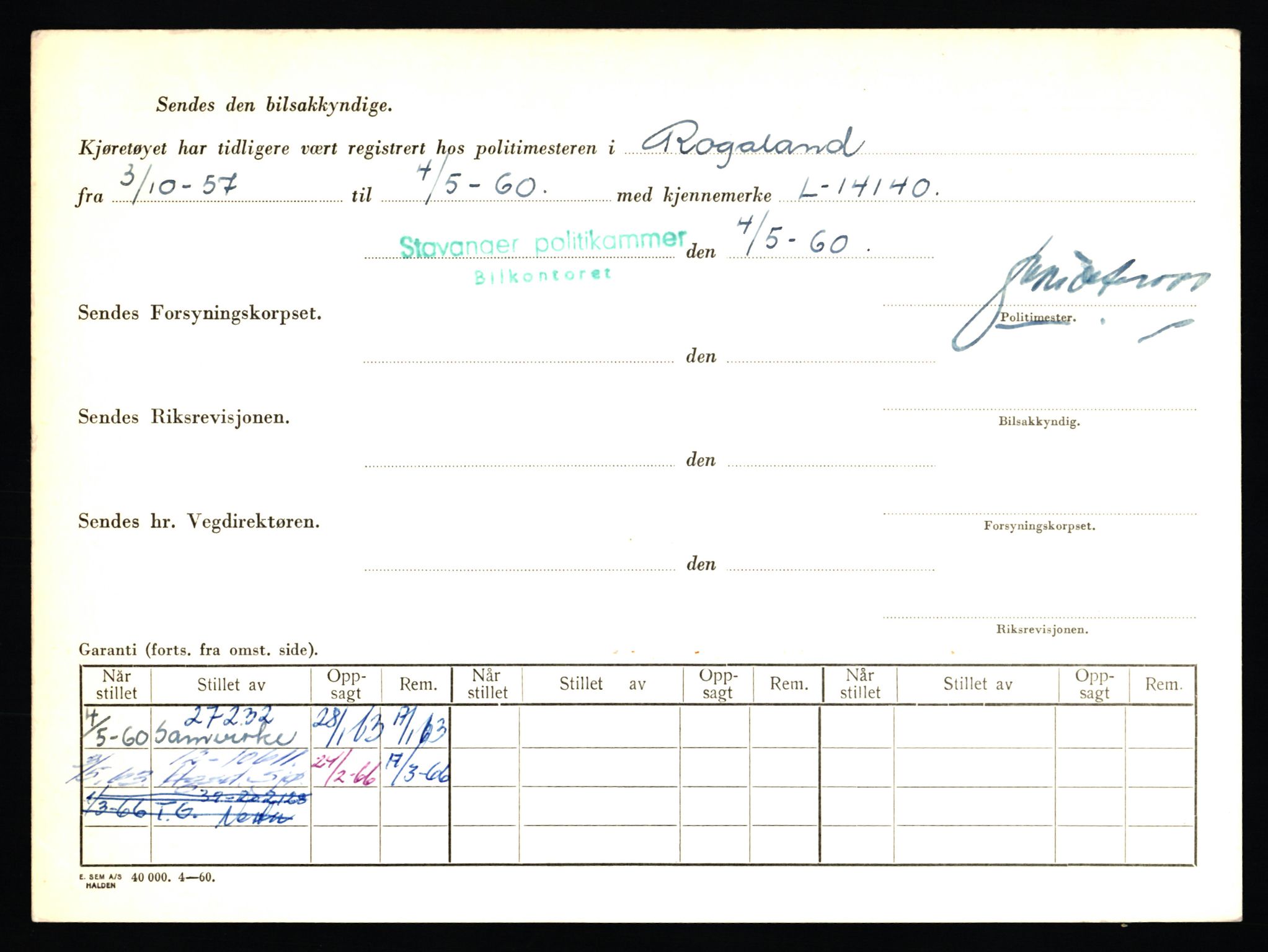 Stavanger trafikkstasjon, AV/SAST-A-101942/0/F/L0011: L-3700 - L-4199, 1930-1971, s. 218