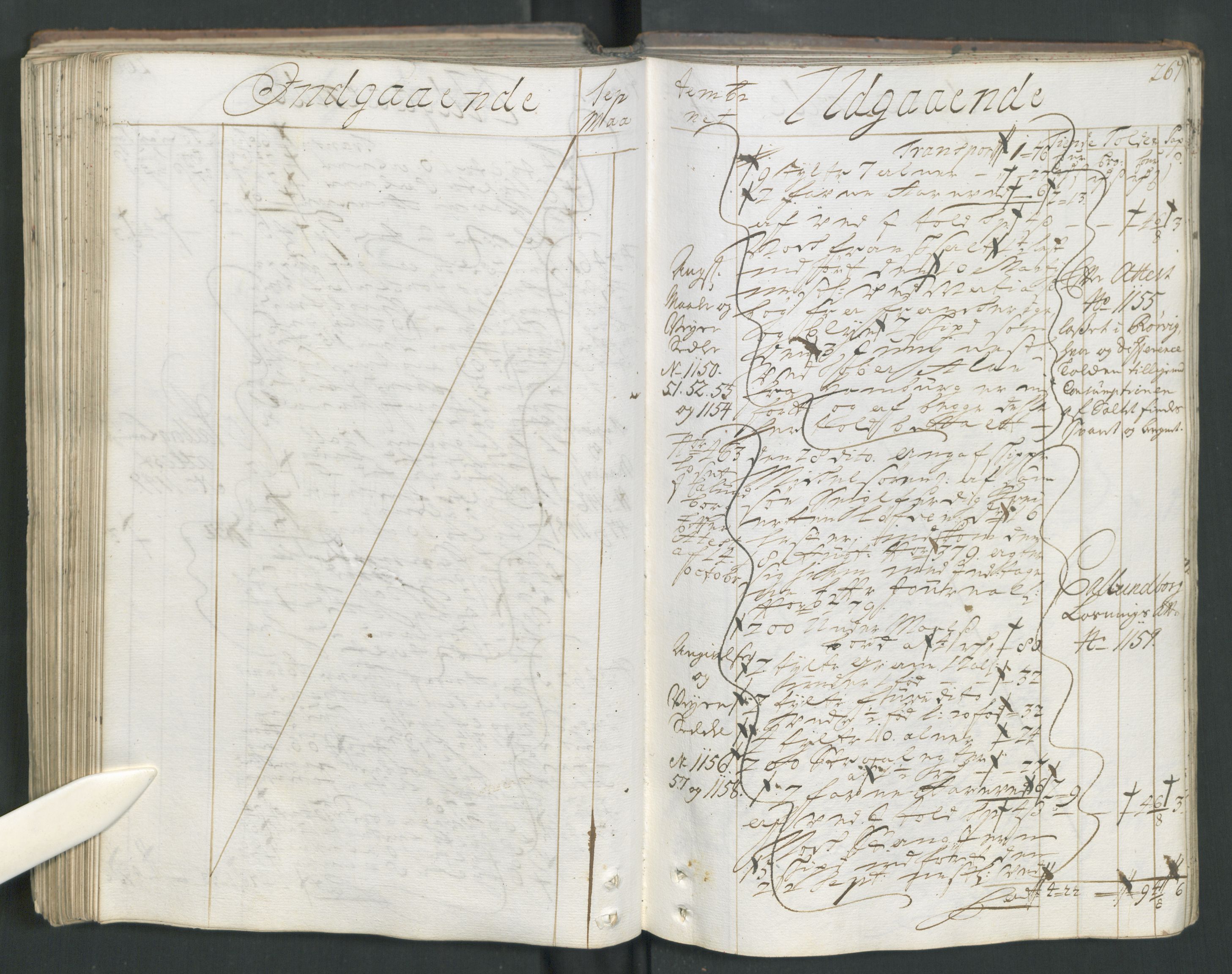 Generaltollkammeret, tollregnskaper, AV/RA-EA-5490/R15/L0013/0001: Tollregnskaper Arendal / Hovedtollbok, 1733, s. 266b-267a