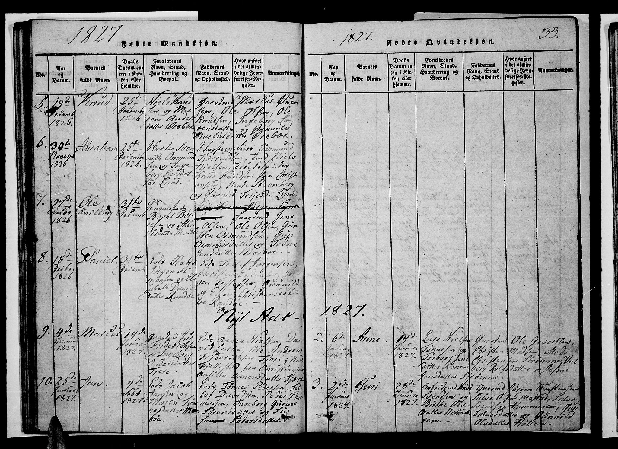 Oddernes sokneprestkontor, SAK/1111-0033/F/Fb/Fba/L0003: Klokkerbok nr. B 3, 1820-1838, s. 33