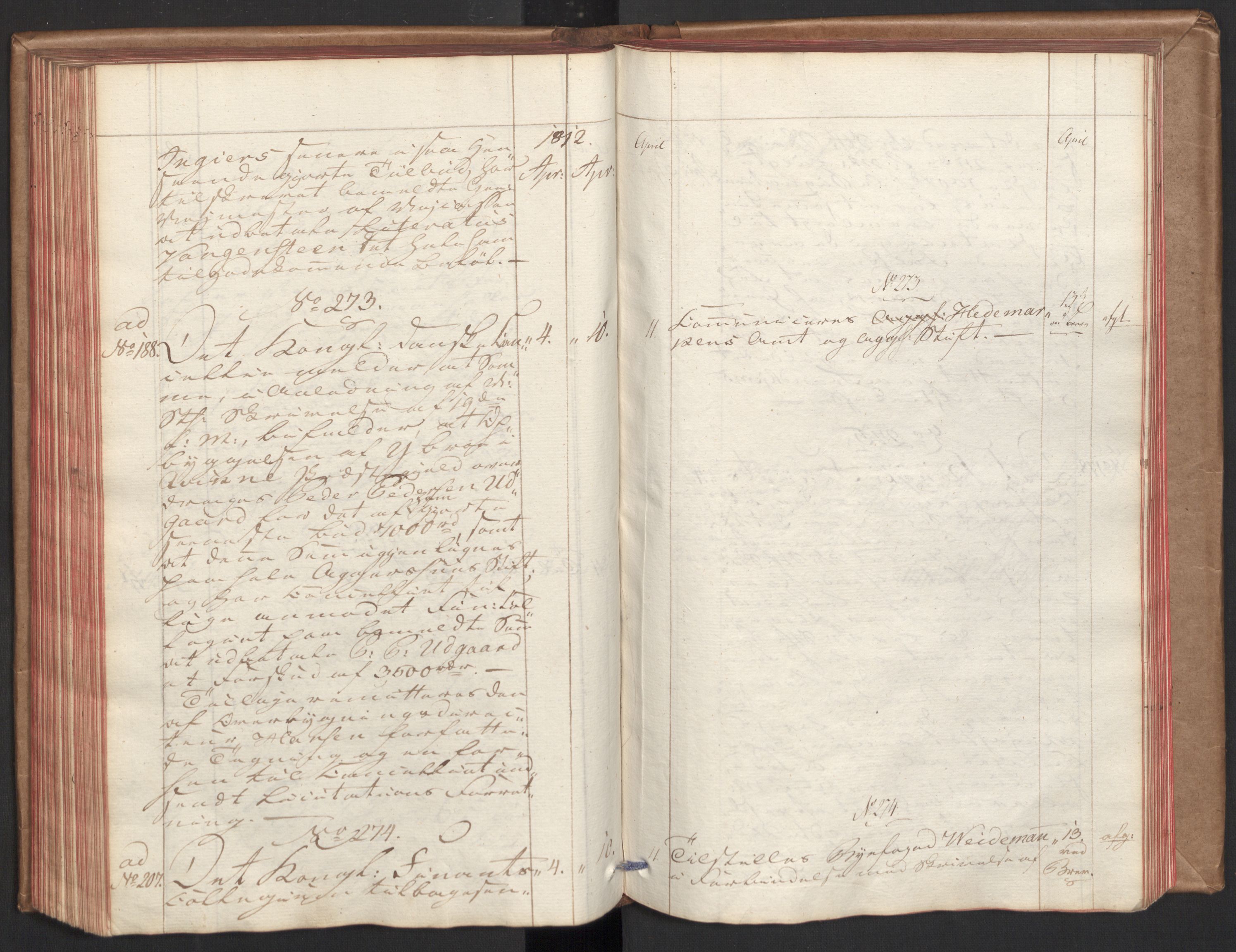 Stattholderembetet 1810-1814, 2. kontor (Kontor B), AV/RA-EA-5432/Aa/L0001: Kollegial referatprotokoll,  j.nr. 1-283,  l.nr. 1-327, 1810-1812, s. 158