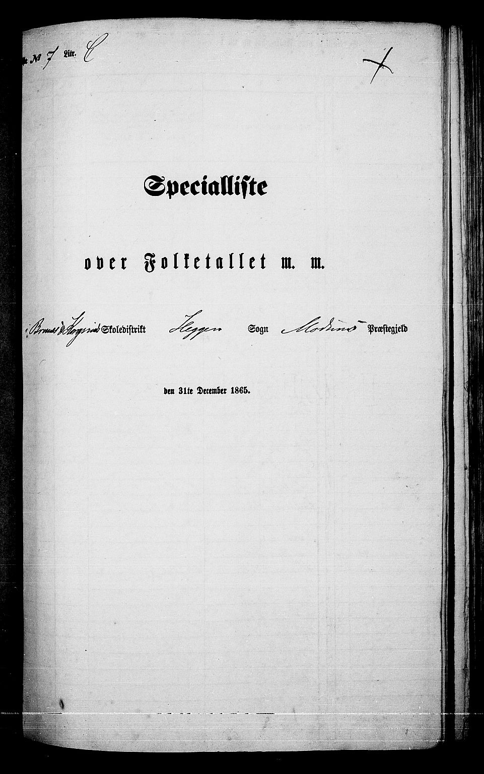 RA, Folketelling 1865 for 0623P Modum prestegjeld, 1865, s. 158
