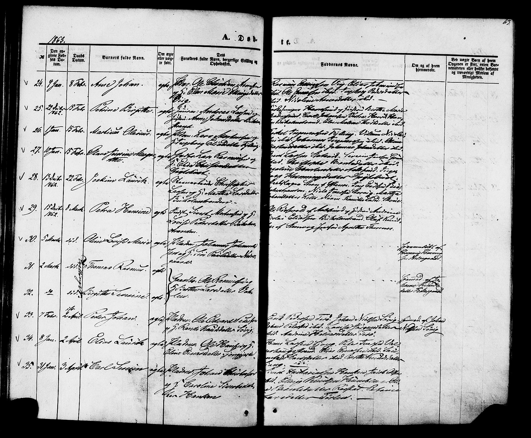 Ministerialprotokoller, klokkerbøker og fødselsregistre - Møre og Romsdal, AV/SAT-A-1454/528/L0398: Ministerialbok nr. 528A09, 1858-1864, s. 63