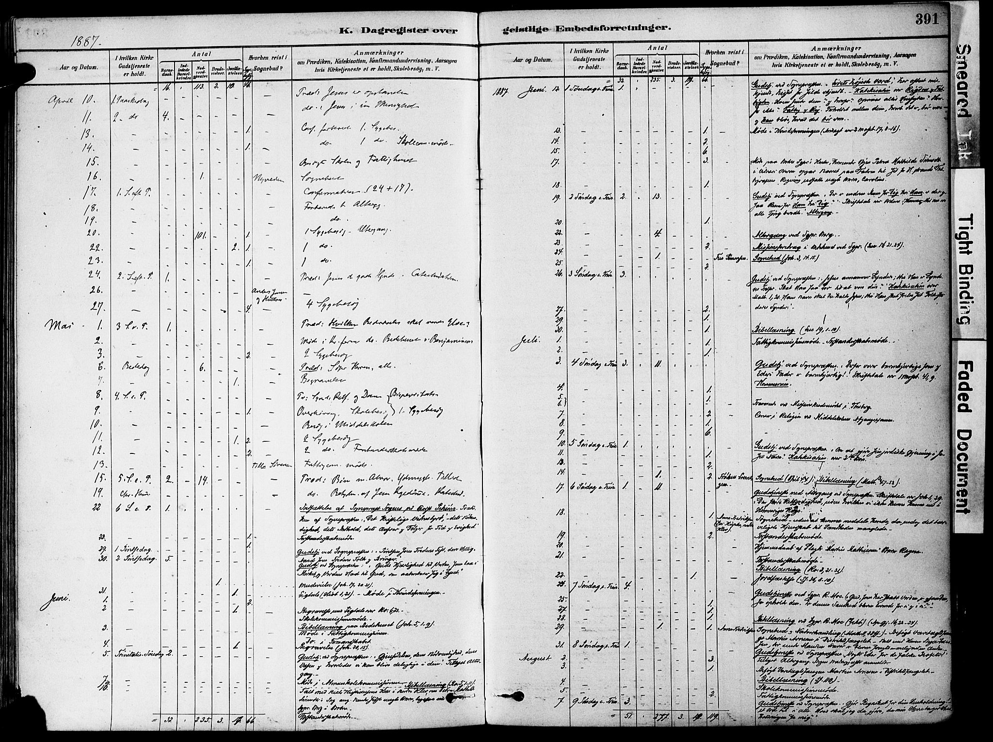 Holmestrand kirkebøker, AV/SAKO-A-346/F/Fa/L0004: Ministerialbok nr. 4, 1880-1901, s. 391