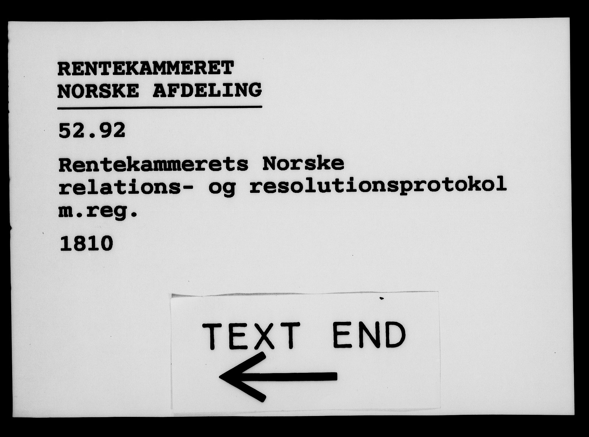 Rentekammeret, Kammerkanselliet, AV/RA-EA-3111/G/Gf/Gfa/L0092: Norsk relasjons- og resolusjonsprotokoll (merket RK 52.92), 1810, s. 635