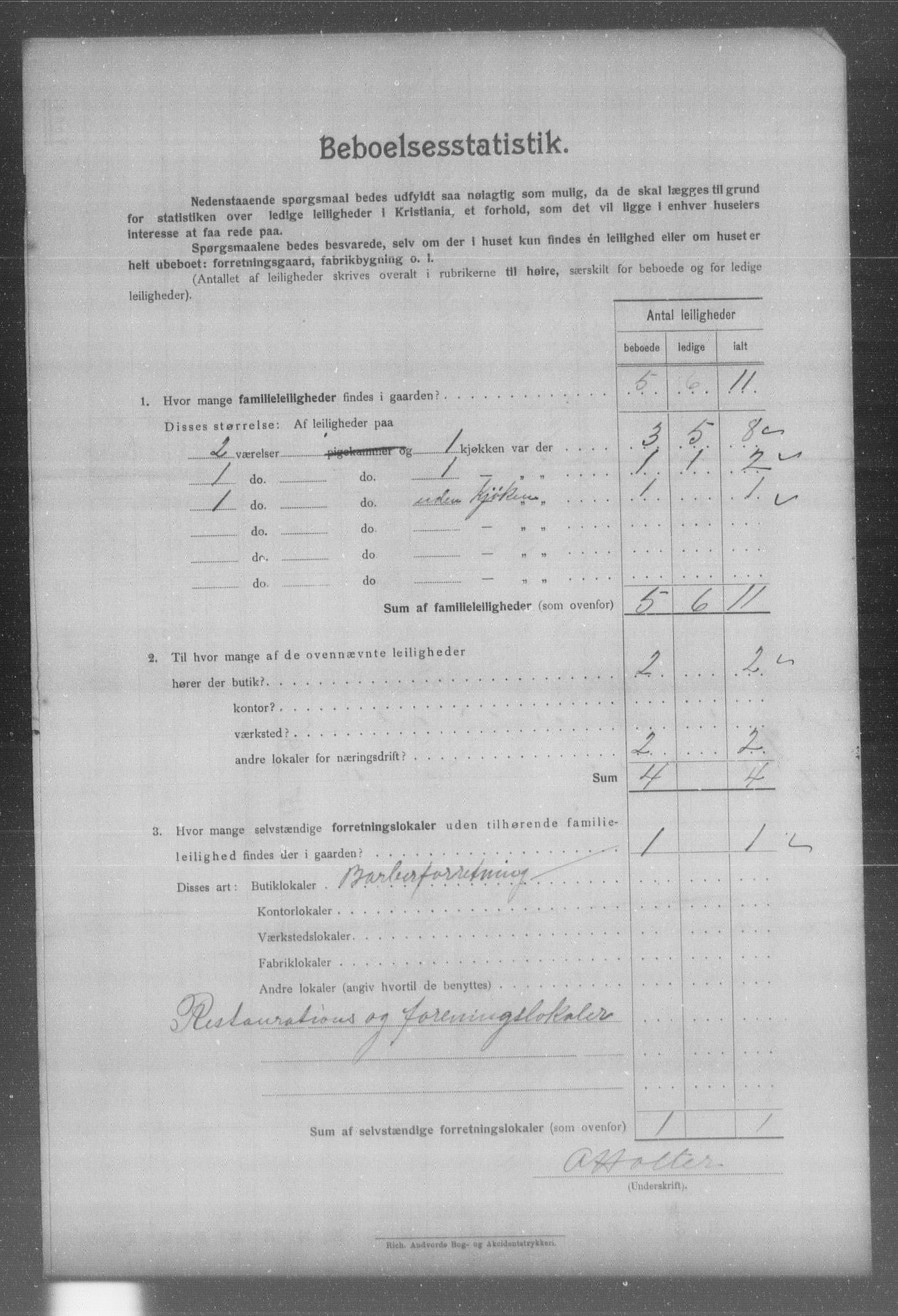 OBA, Kommunal folketelling 31.12.1904 for Kristiania kjøpstad, 1904, s. 557