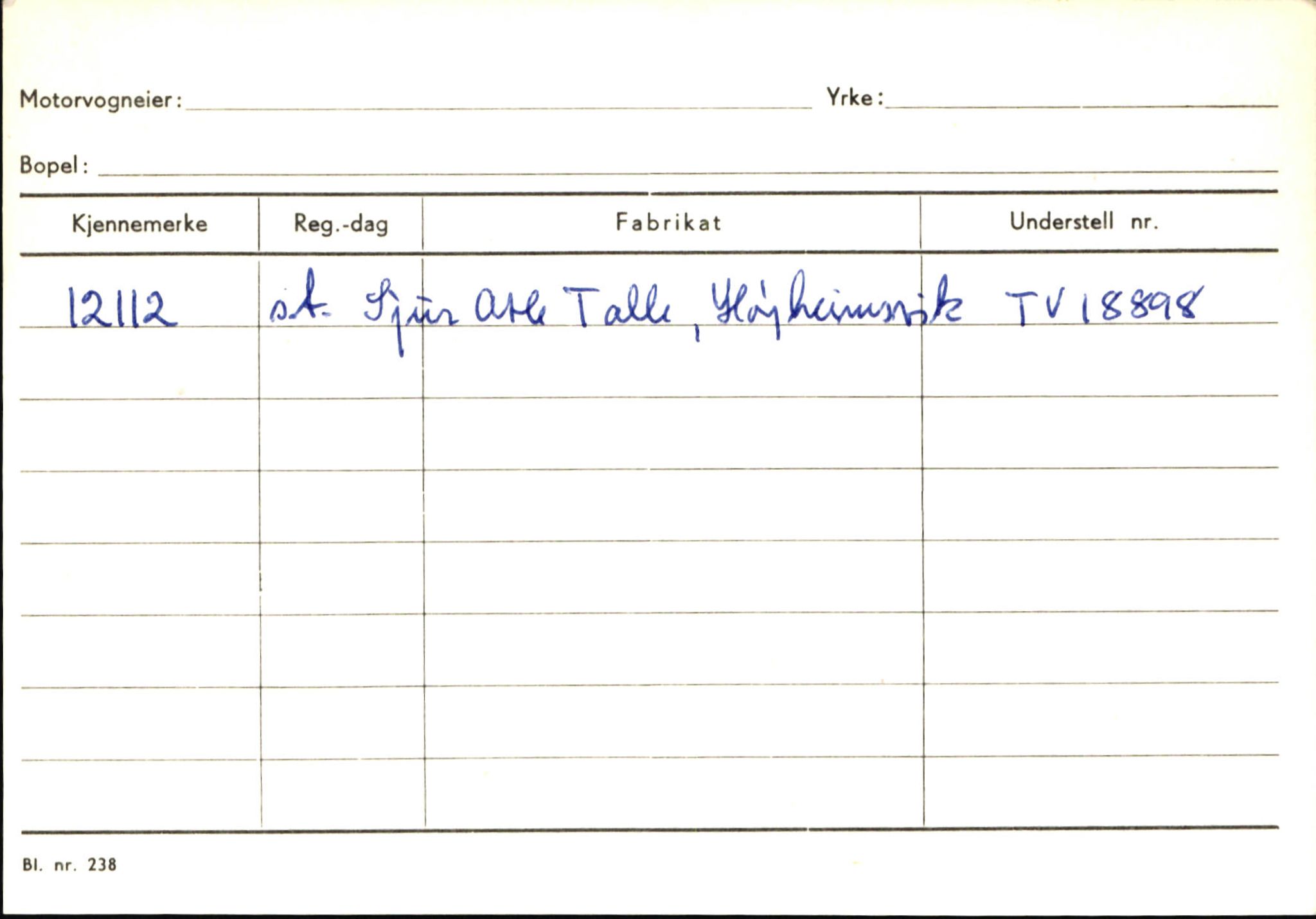 Statens vegvesen, Sogn og Fjordane vegkontor, AV/SAB-A-5301/4/F/L0146: Registerkort Årdal R-Å samt diverse kort, 1945-1975, s. 223