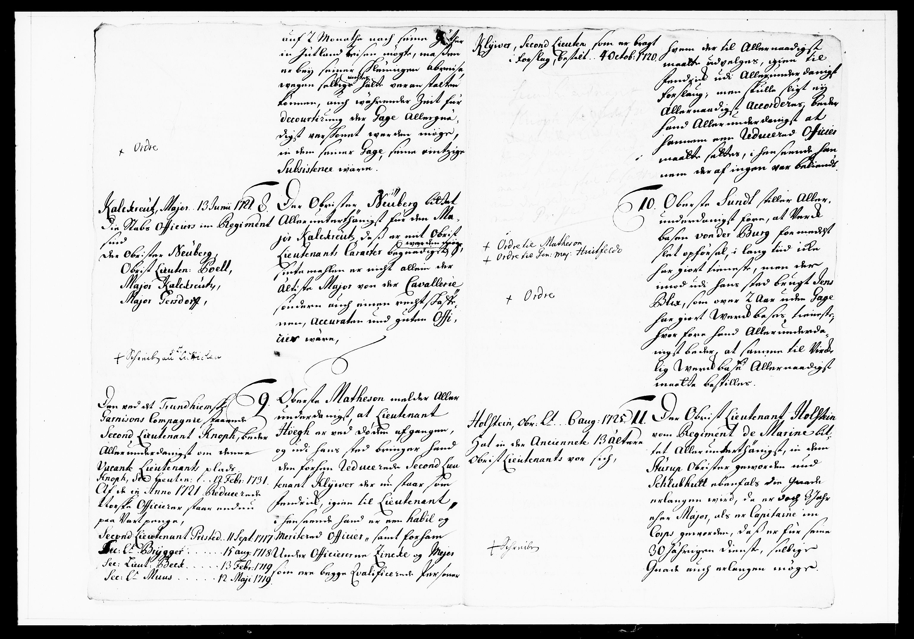 Krigskollegiet, Krigskancelliet, DRA/A-0006/-/1103-1107: Refererede sager, 1732, s. 141