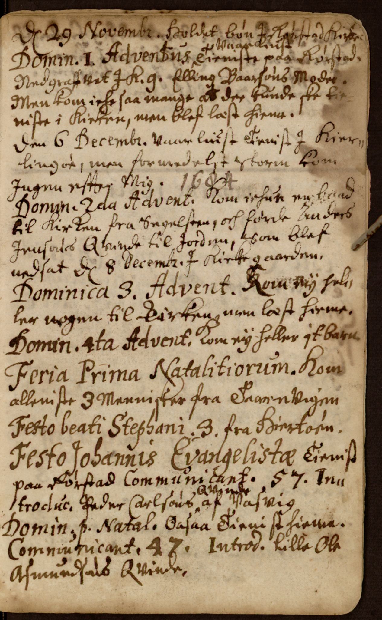 Spesialsamlingene, NTNU/SPESIALSAMLINGENE/M/XA-Oct-90: Annen kirkebok nr. XA Oct. 90, 1683-1685