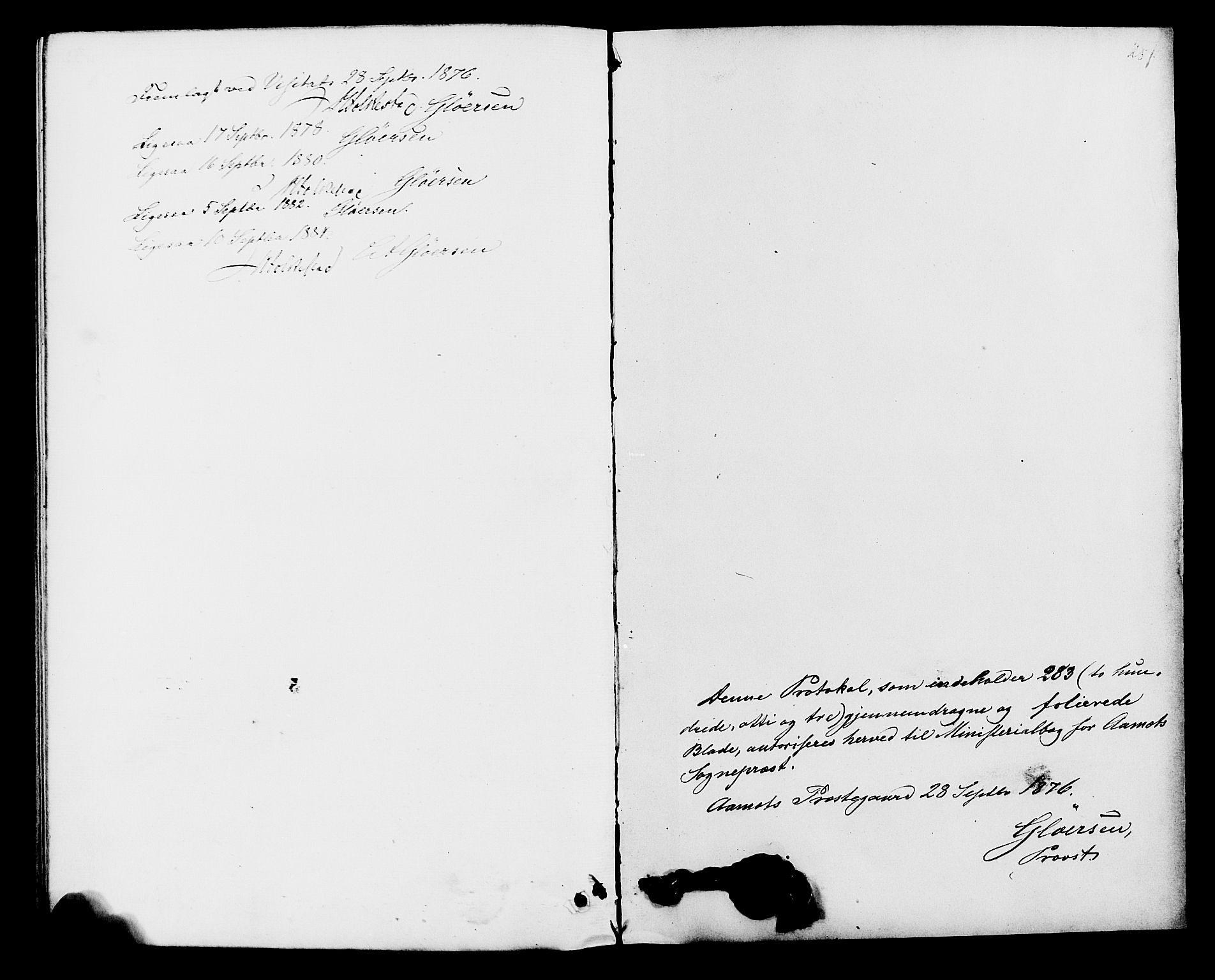 Åmot prestekontor, Hedmark, AV/SAH-PREST-056/H/Ha/Haa/L0009: Ministerialbok nr. 9, 1875-1883