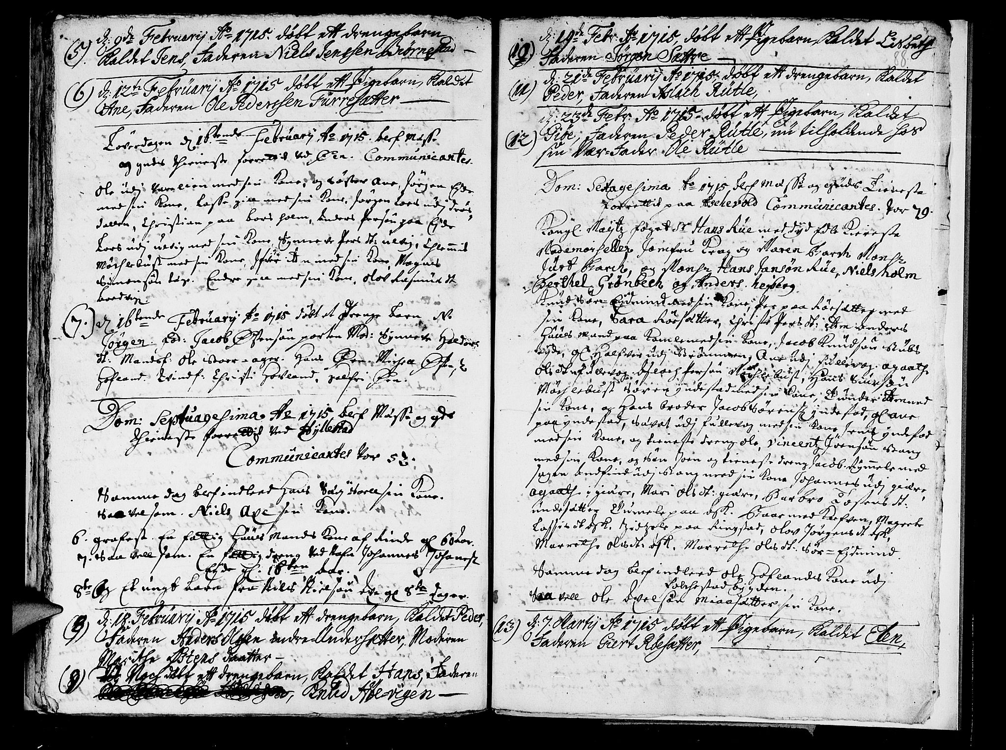 Askvoll sokneprestembete, AV/SAB-A-79501/H/Haa/Haaa/L0002: Ministerialbok nr. A 2, 1711-1715, s. 88