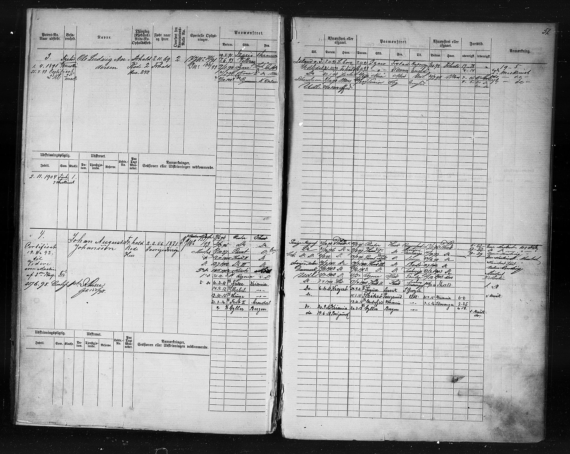 Halden mønstringskontor, SAO/A-10569a/F/Fc/Fcd/L0003: Annotasjons- og hovedrulle for maskinister og fyrbøtere, 1876-1918, s. 9