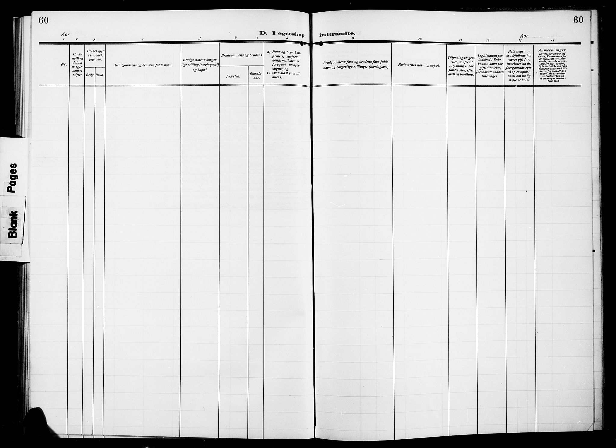 Gran prestekontor, SAH/PREST-112/H/Ha/Hab/L0007: Klokkerbok nr. 7, 1912-1917, s. 60