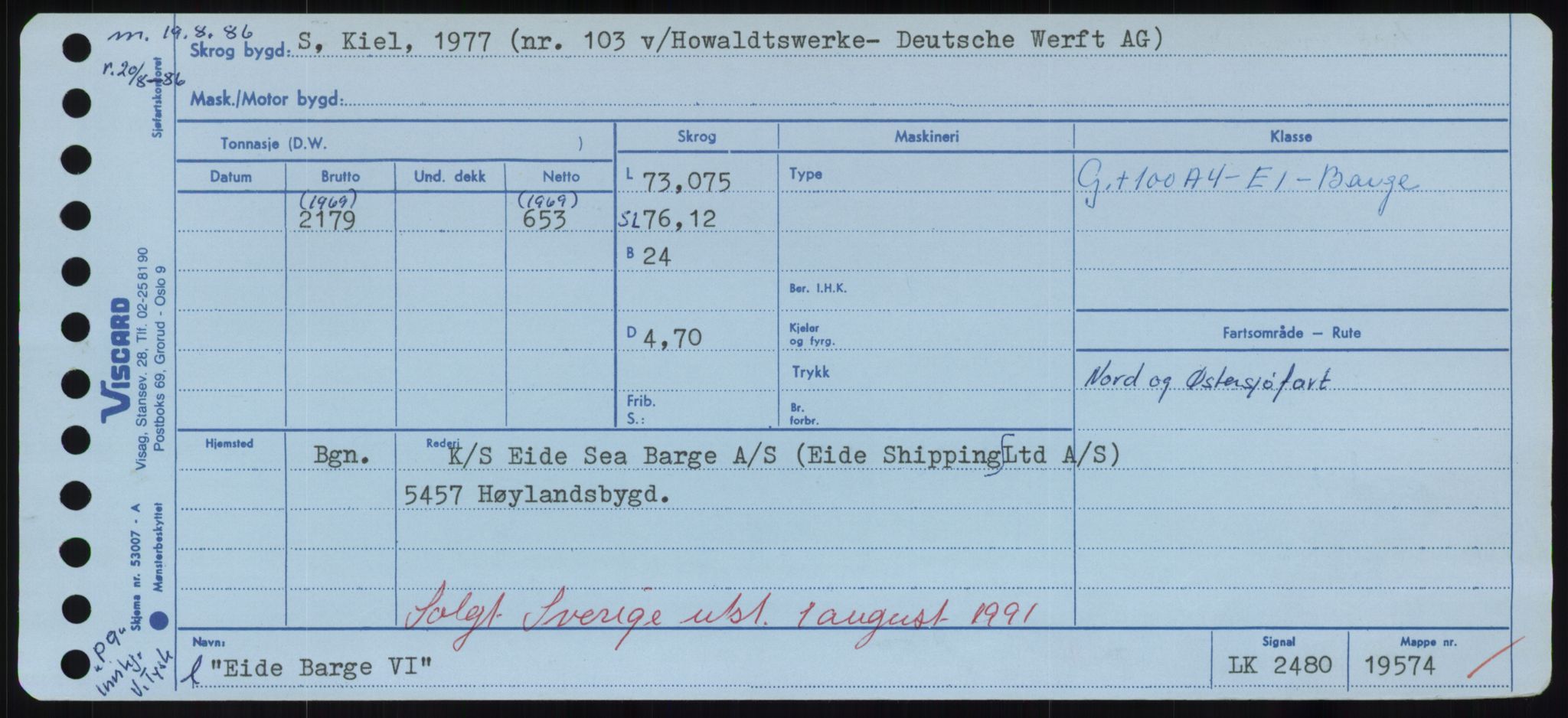 Sjøfartsdirektoratet med forløpere, Skipsmålingen, RA/S-1627/H/Hd/L0009: Fartøy, E, s. 109