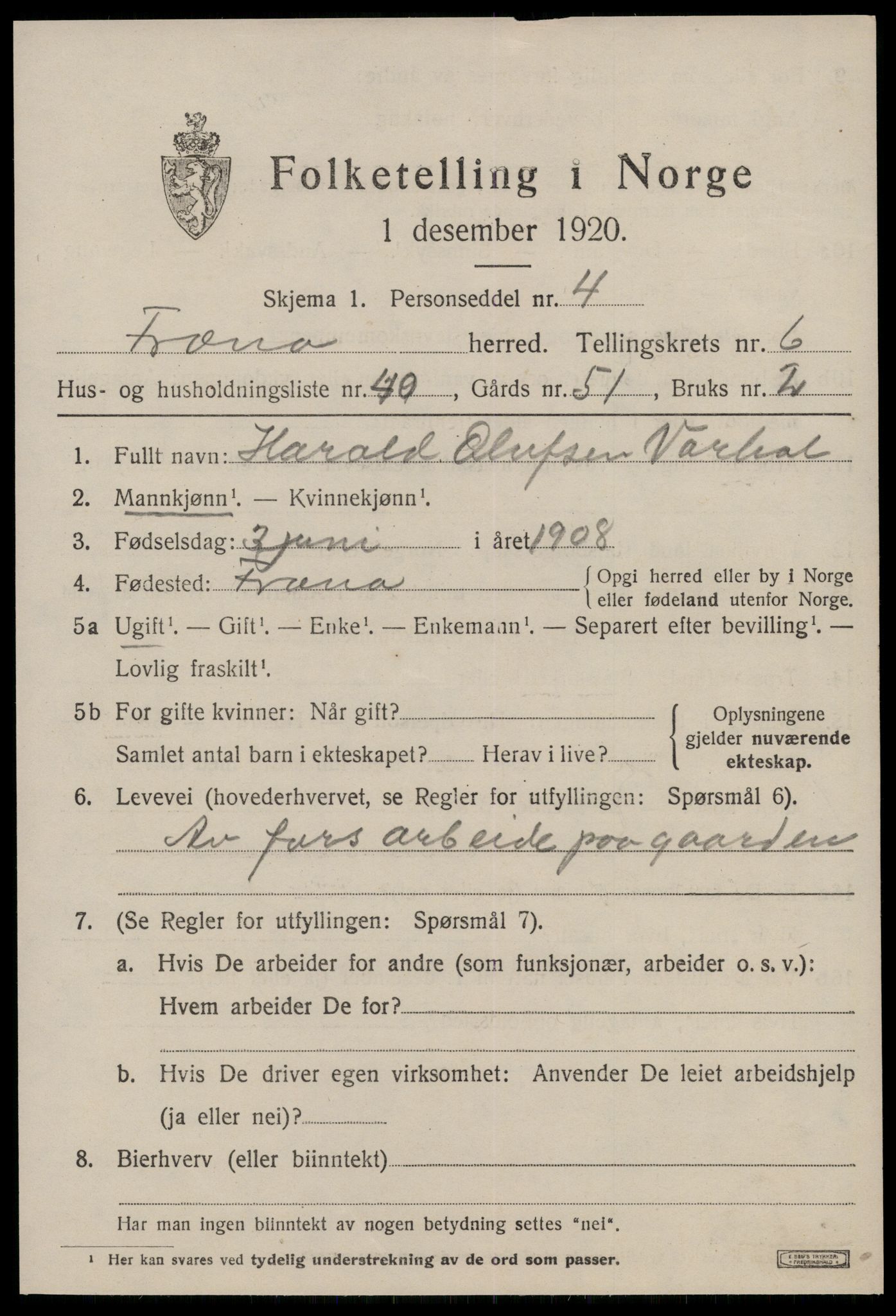 SAT, Folketelling 1920 for 1548 Fræna herred, 1920, s. 4523