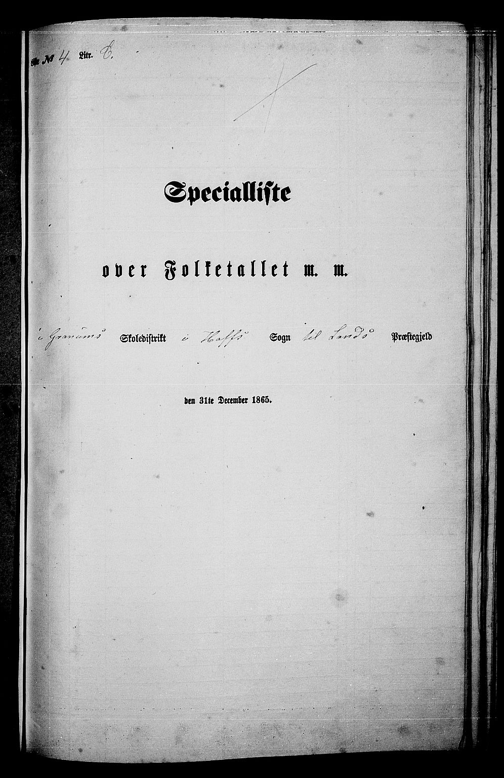 RA, Folketelling 1865 for 0536P Land prestegjeld, 1865, s. 368