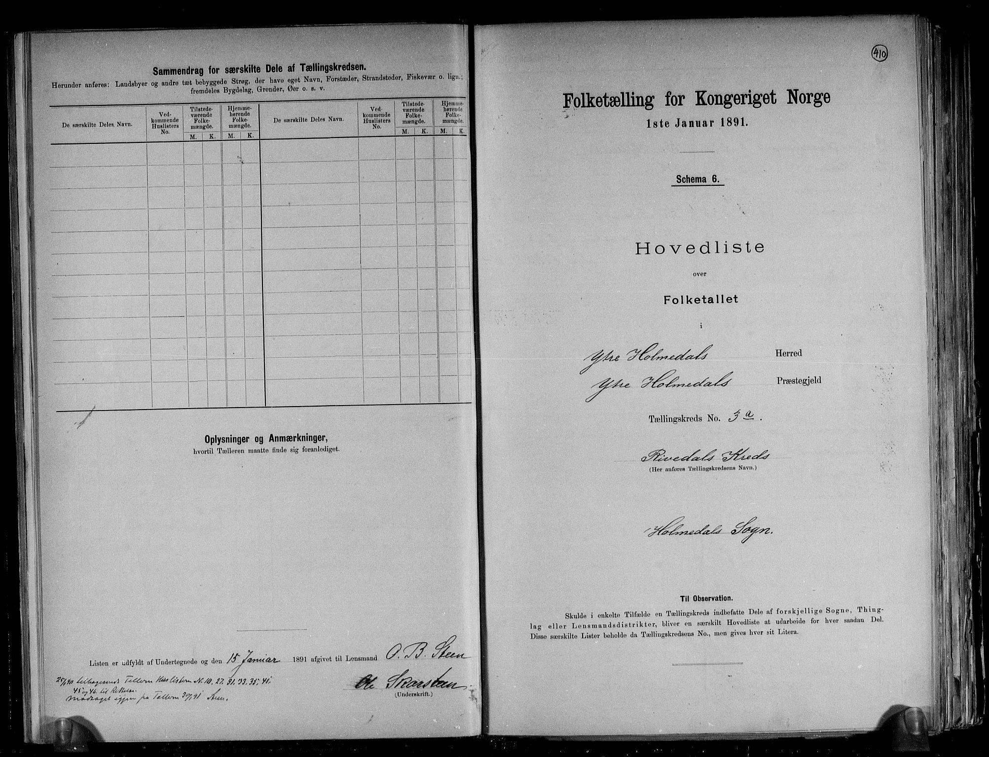 RA, Folketelling 1891 for 1429 Ytre Holmedal herred, 1891, s. 8