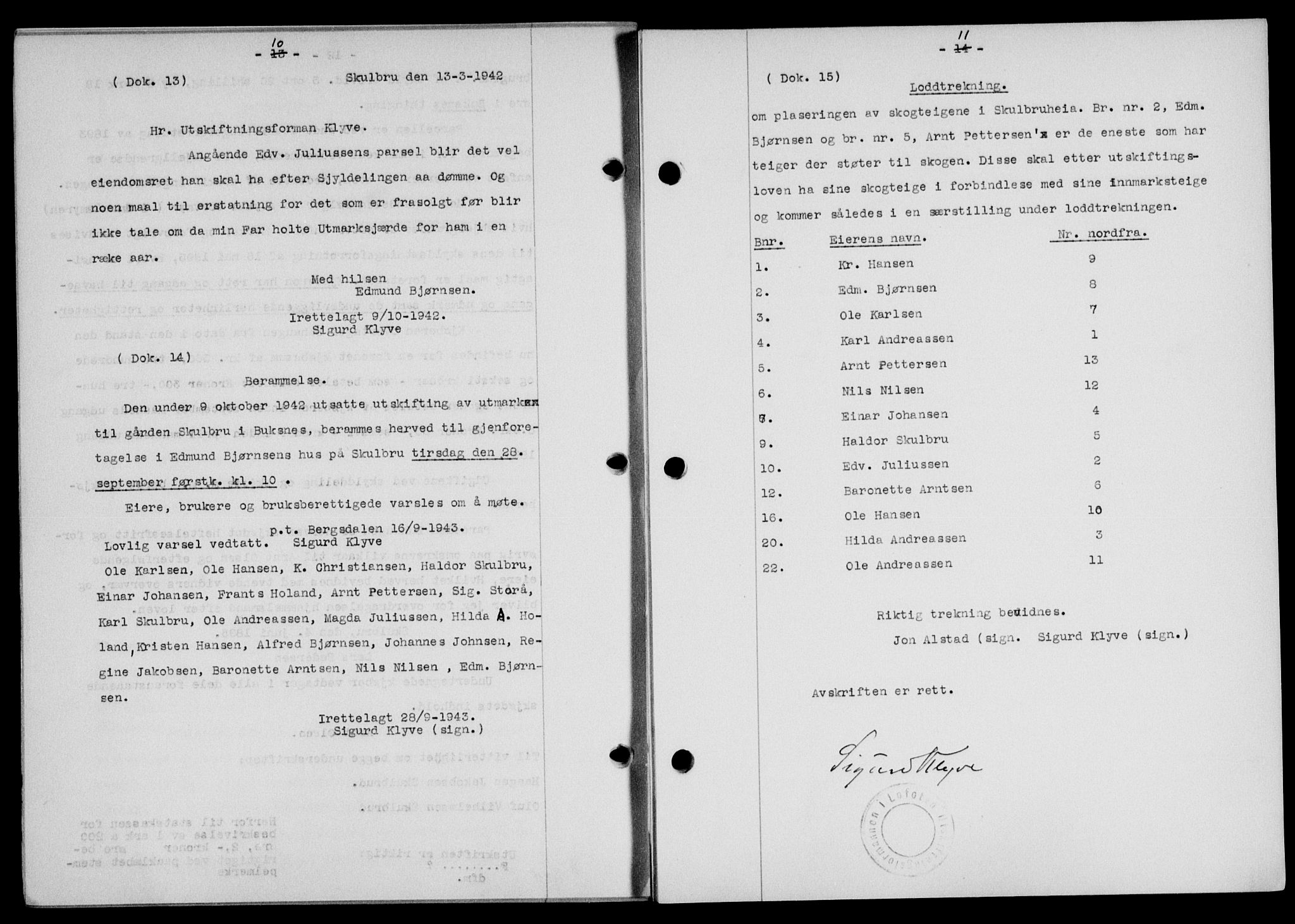 Lofoten sorenskriveri, SAT/A-0017/1/2/2C/L0012a: Pantebok nr. 12a, 1943-1944, Dagboknr: 1441/1943