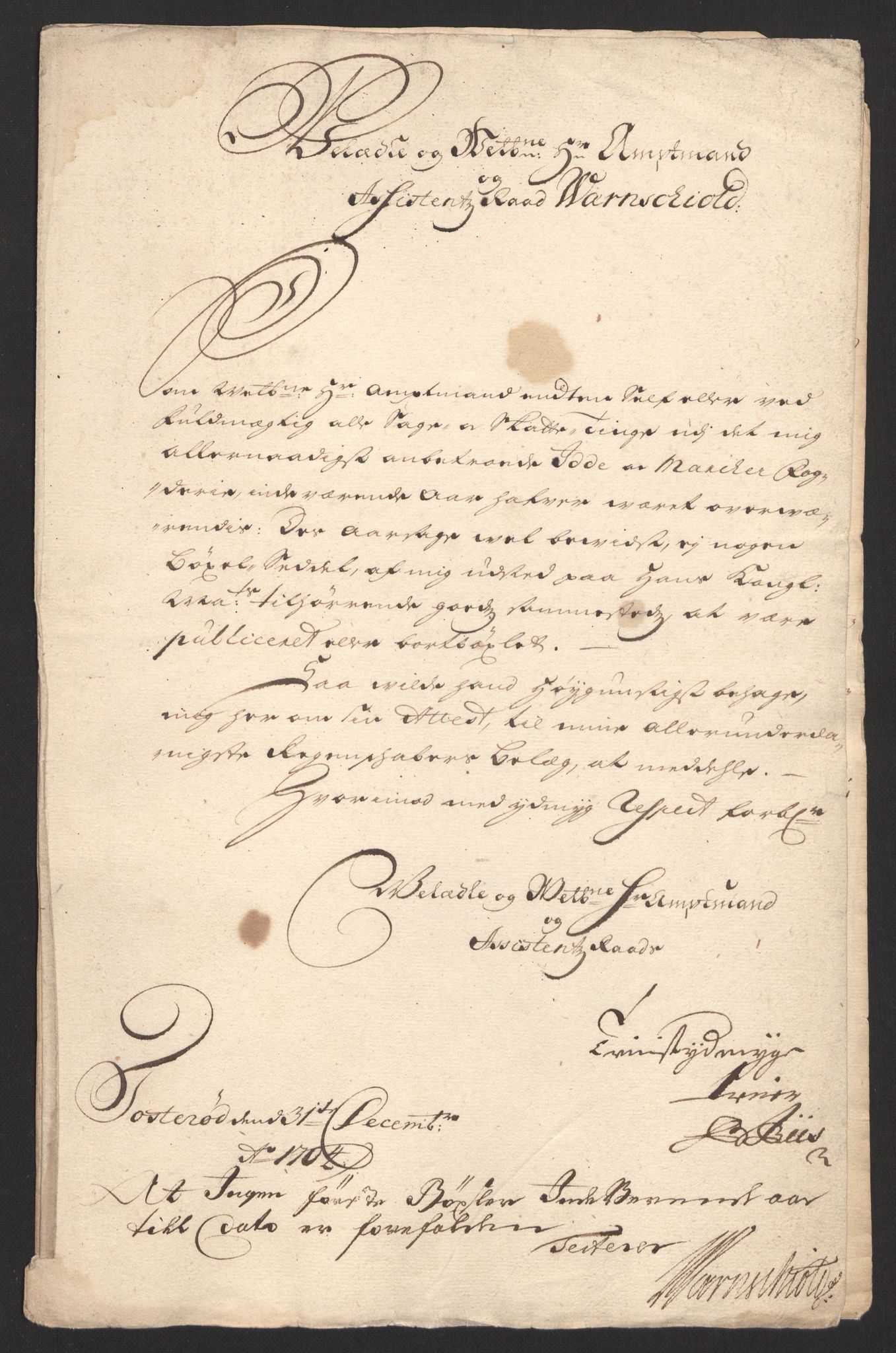 Rentekammeret inntil 1814, Reviderte regnskaper, Fogderegnskap, RA/EA-4092/R01/L0017: Fogderegnskap Idd og Marker, 1704-1706, s. 25