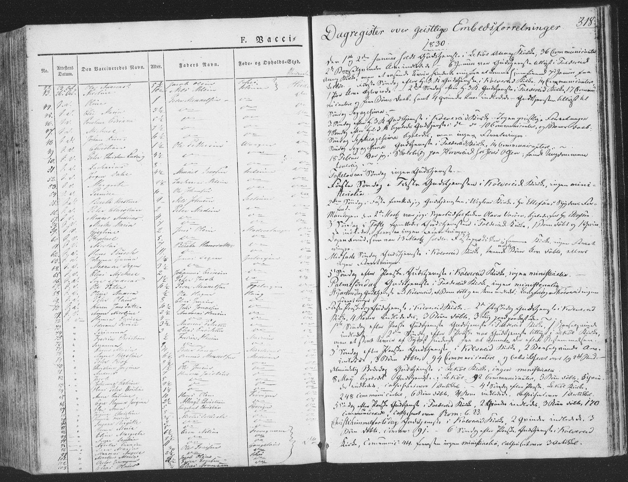 Ministerialprotokoller, klokkerbøker og fødselsregistre - Nord-Trøndelag, AV/SAT-A-1458/780/L0639: Ministerialbok nr. 780A04, 1830-1844, s. 318