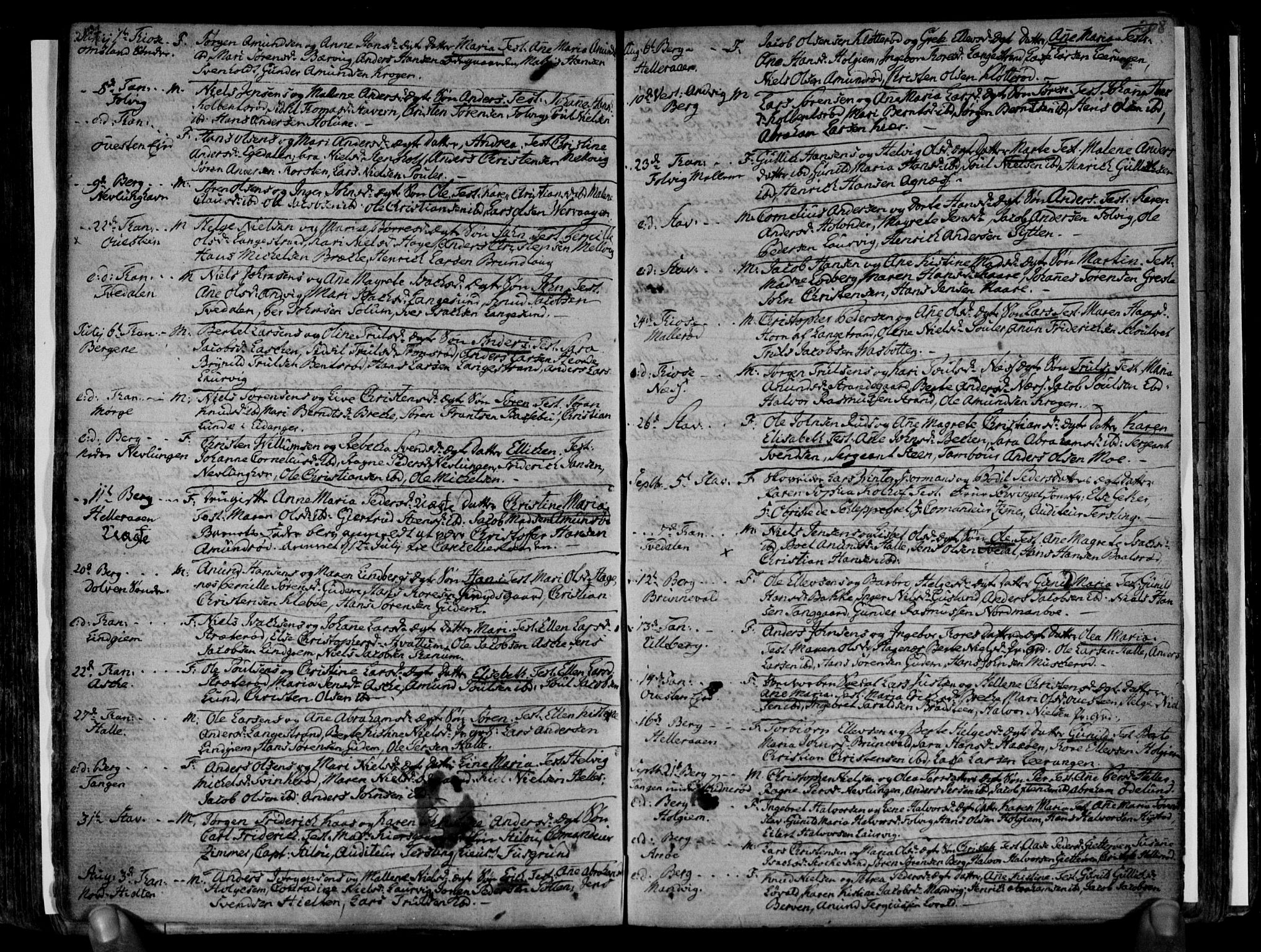 Brunlanes kirkebøker, SAKO/A-342/F/Fa/L0001: Ministerialbok nr. I 1, 1766-1801, s. 207-208