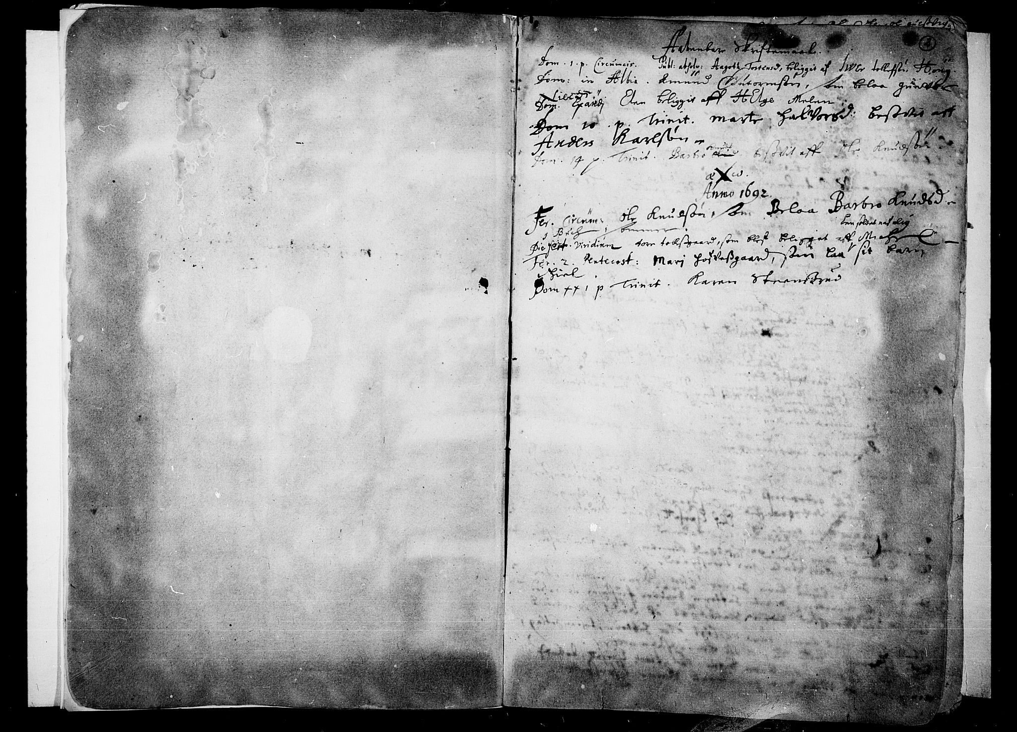Nes kirkebøker, AV/SAKO-A-236/F/Fa/L0001: Ministerialbok nr. 1, 1693-1706, s. 2