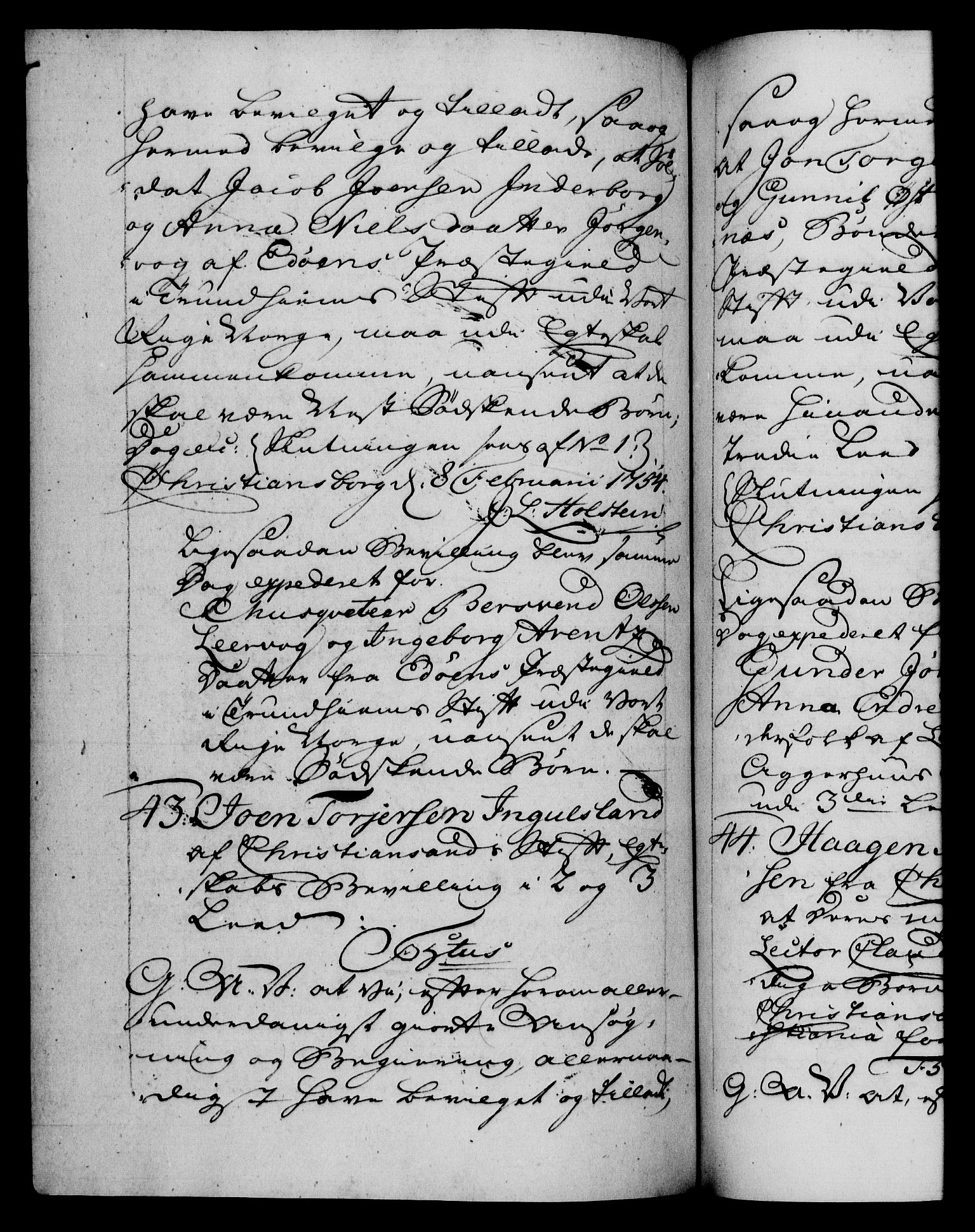 Danske Kanselli 1572-1799, RA/EA-3023/F/Fc/Fca/Fcaa/L0038: Norske registre, 1753-1754, s. 601b