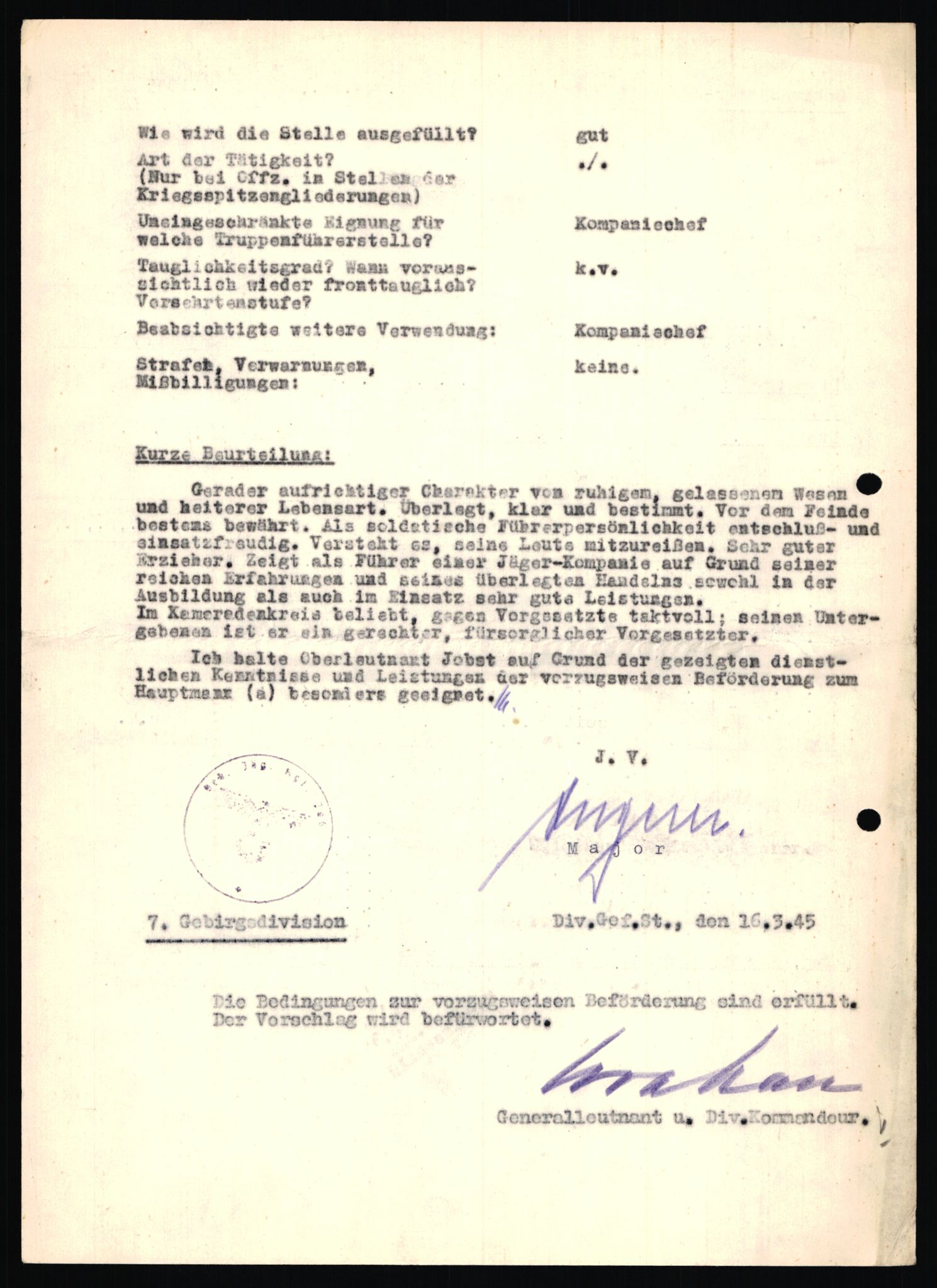 Forsvarets Overkommando. 2 kontor. Arkiv 11.4. Spredte tyske arkivsaker, AV/RA-RAFA-7031/D/Dar/Dara/L0018: Personalbøker, 1940-1945, s. 834