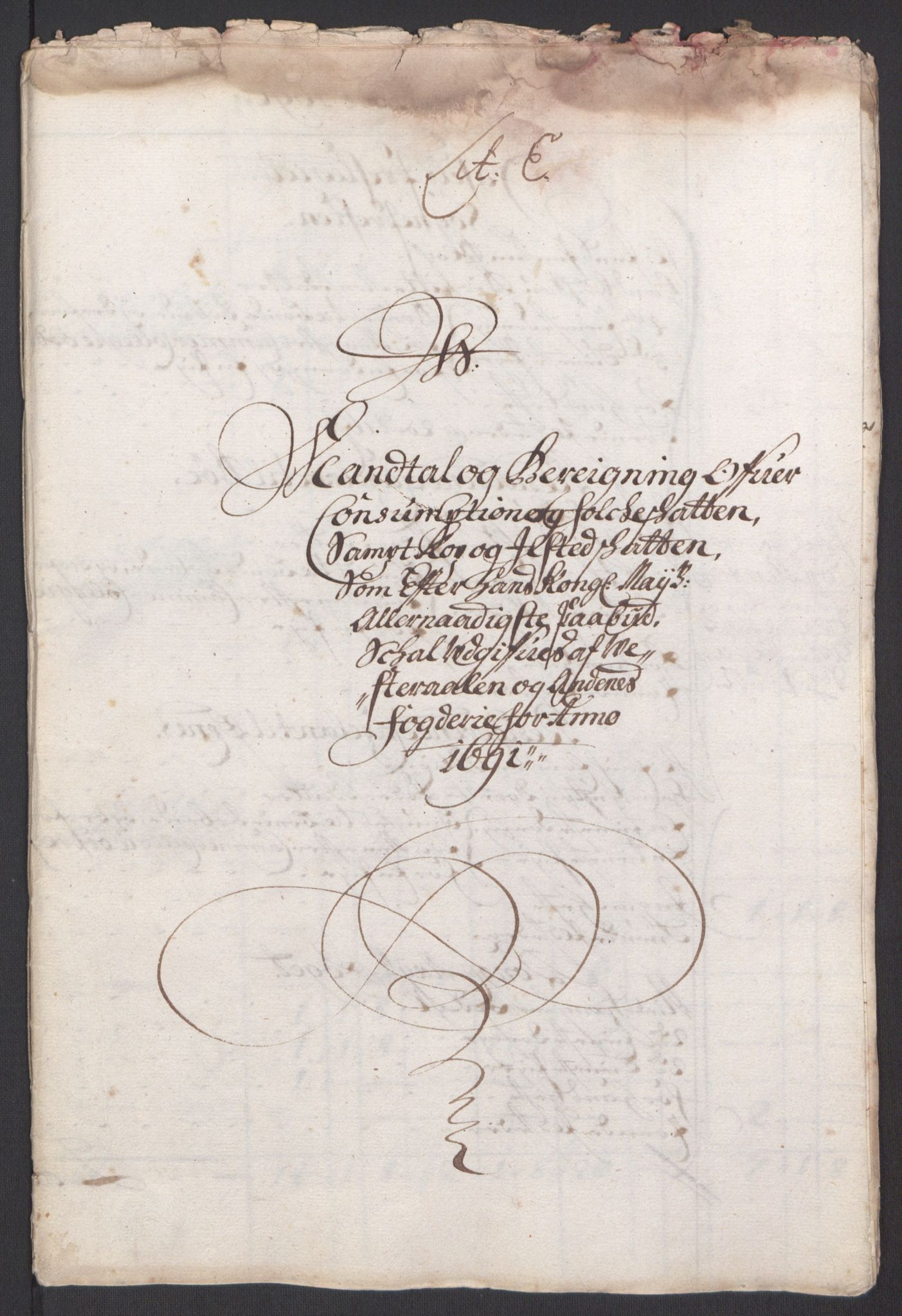 Rentekammeret inntil 1814, Reviderte regnskaper, Fogderegnskap, AV/RA-EA-4092/R67/L4676: Fogderegnskap Vesterålen, Andenes og Lofoten, 1691-1693, s. 32