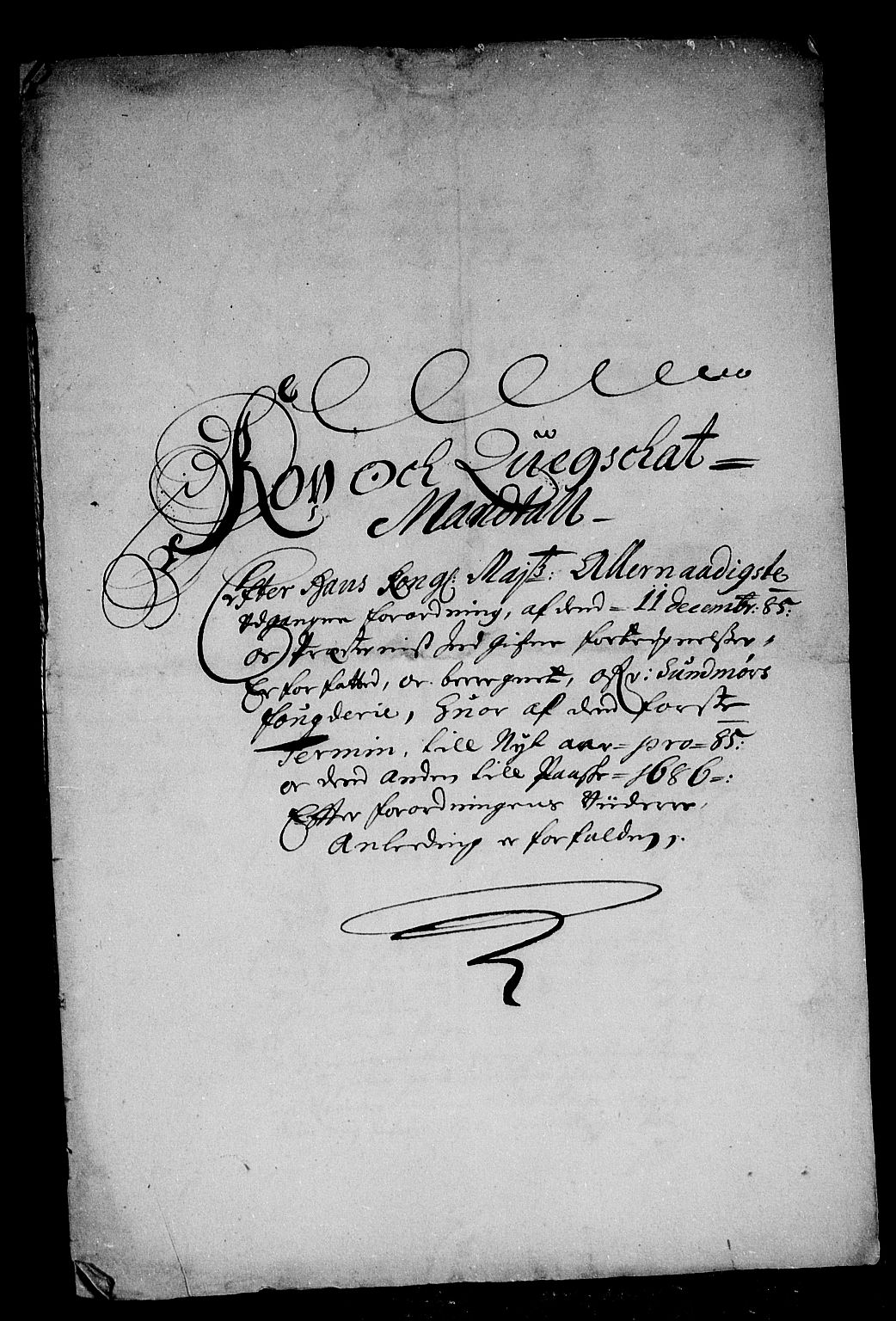 Rentekammeret inntil 1814, Reviderte regnskaper, Stiftamtstueregnskaper, Bergen stiftamt, AV/RA-EA-6043/R/Rc/L0079: Bergen stiftamt, 1685-1686