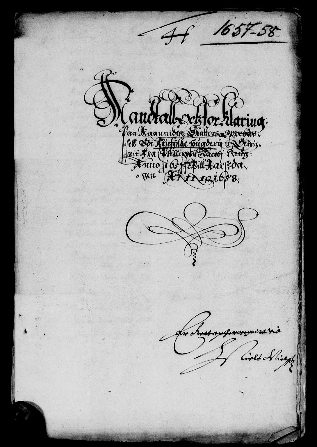 Rentekammeret inntil 1814, Reviderte regnskaper, Lensregnskaper, AV/RA-EA-5023/R/Rb/Rbs/L0037: Stavanger len, 1657-1658