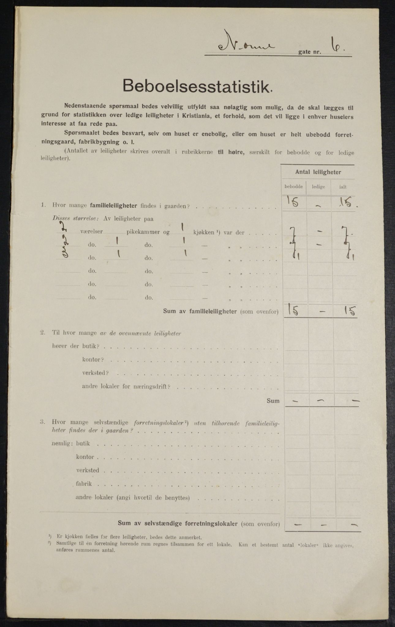 OBA, Kommunal folketelling 1.2.1914 for Kristiania, 1914, s. 71443