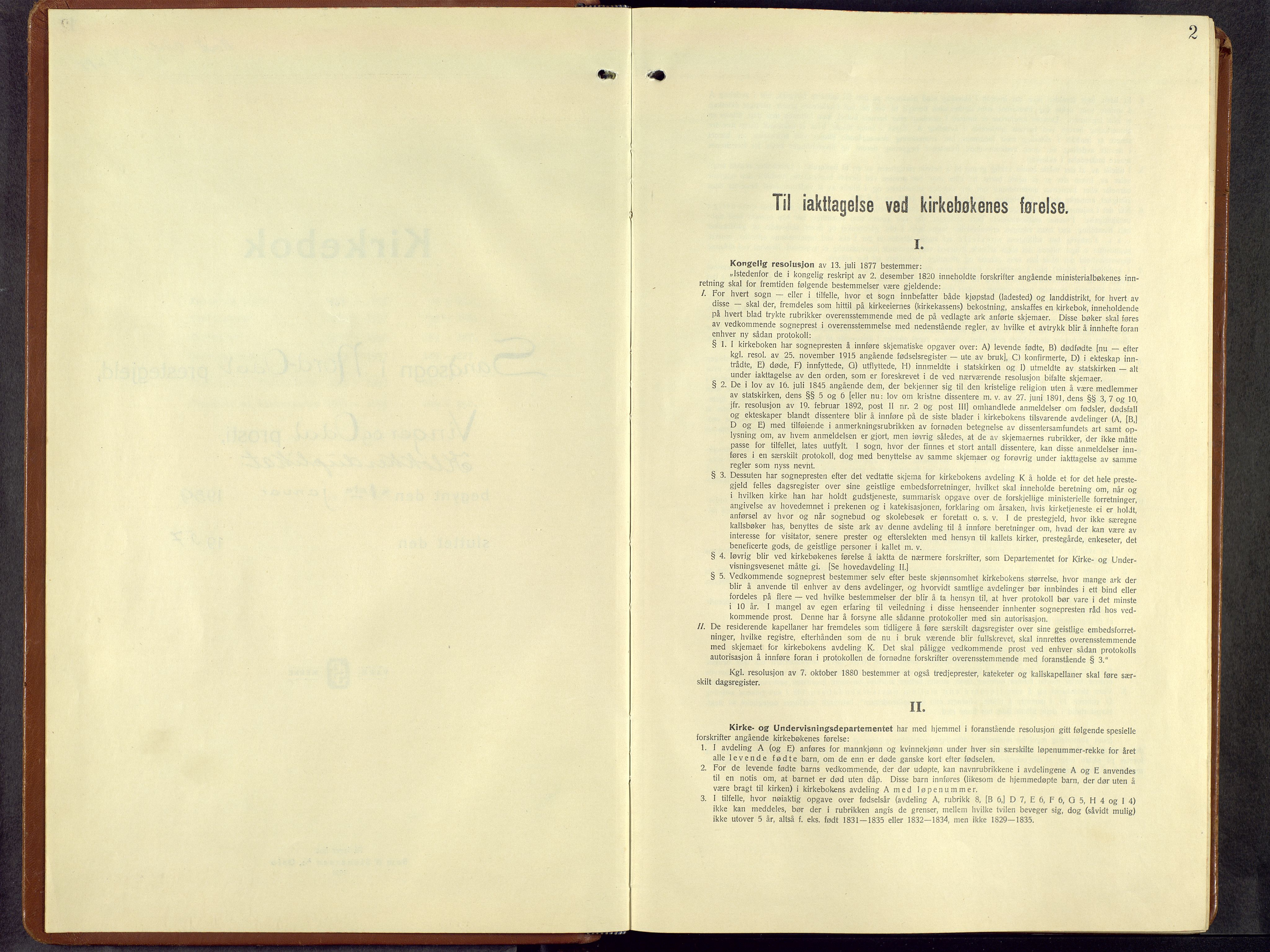 Nord-Odal prestekontor, AV/SAH-PREST-032/H/Ha/Hab/L0007: Klokkerbok nr. 7, 1939-1957, s. 2