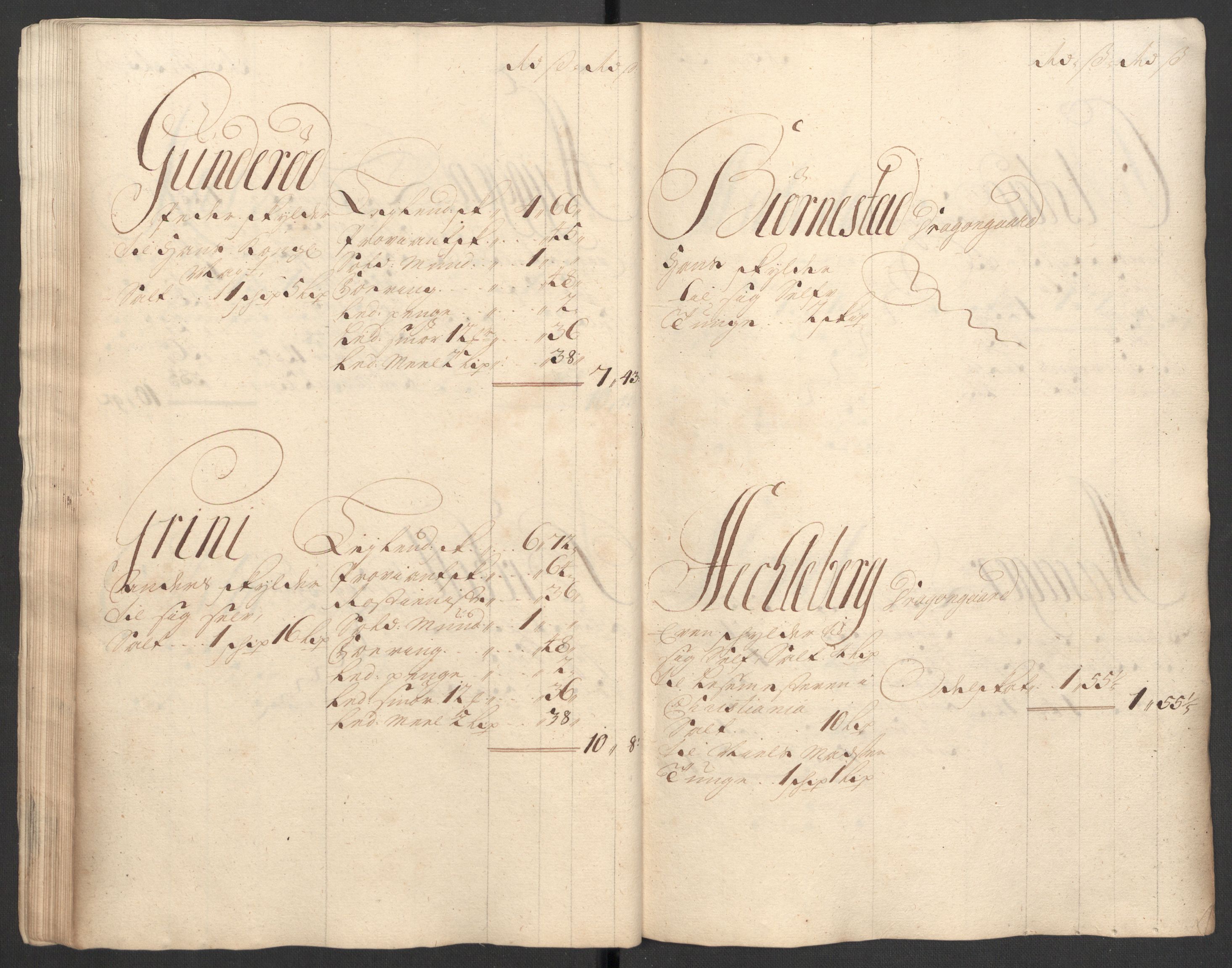 Rentekammeret inntil 1814, Reviderte regnskaper, Fogderegnskap, AV/RA-EA-4092/R31/L1702: Fogderegnskap Hurum, Røyken, Eiker, Lier og Buskerud, 1708, s. 45