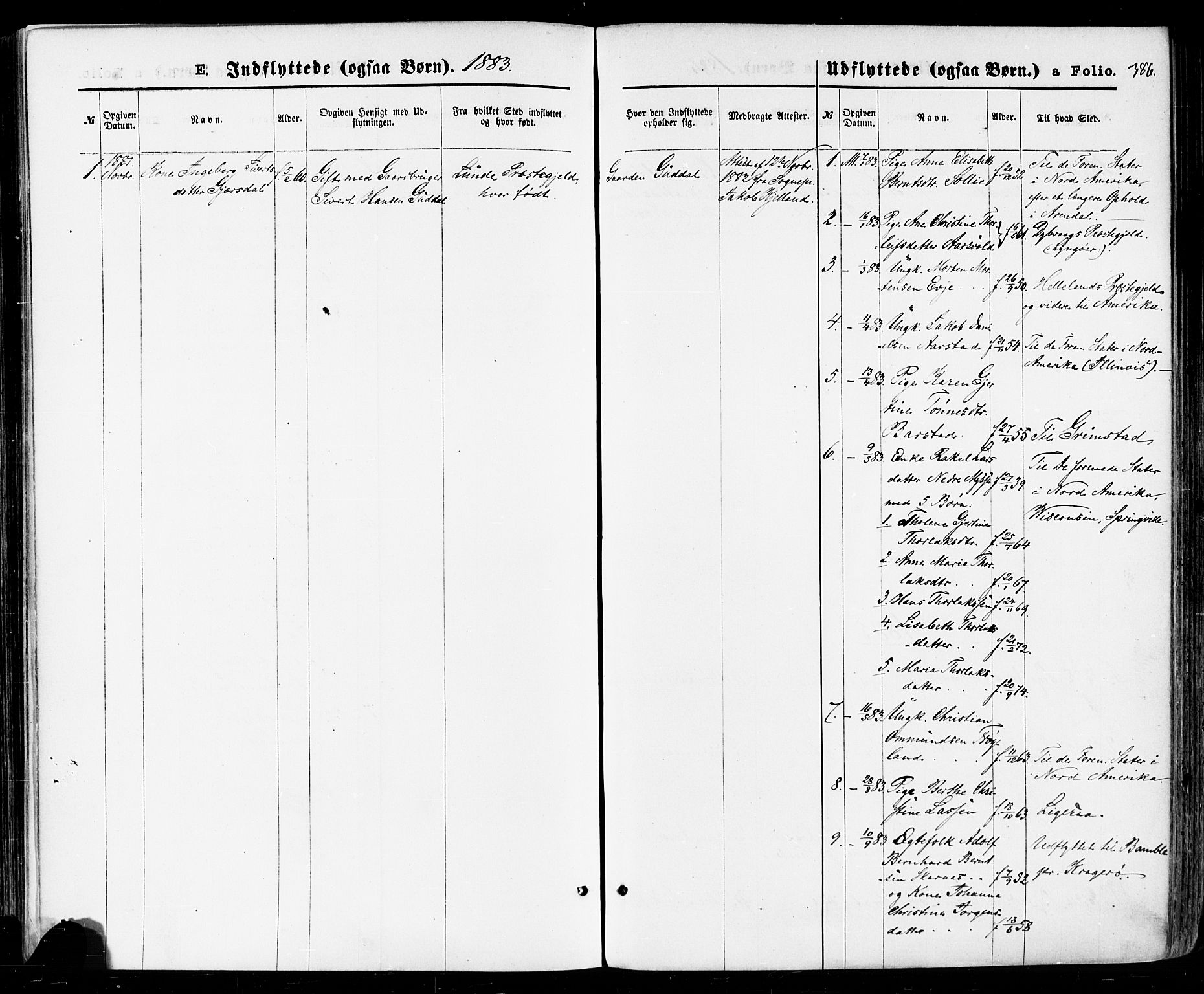 Sokndal sokneprestkontor, AV/SAST-A-101808: Ministerialbok nr. A 10, 1874-1886, s. 386