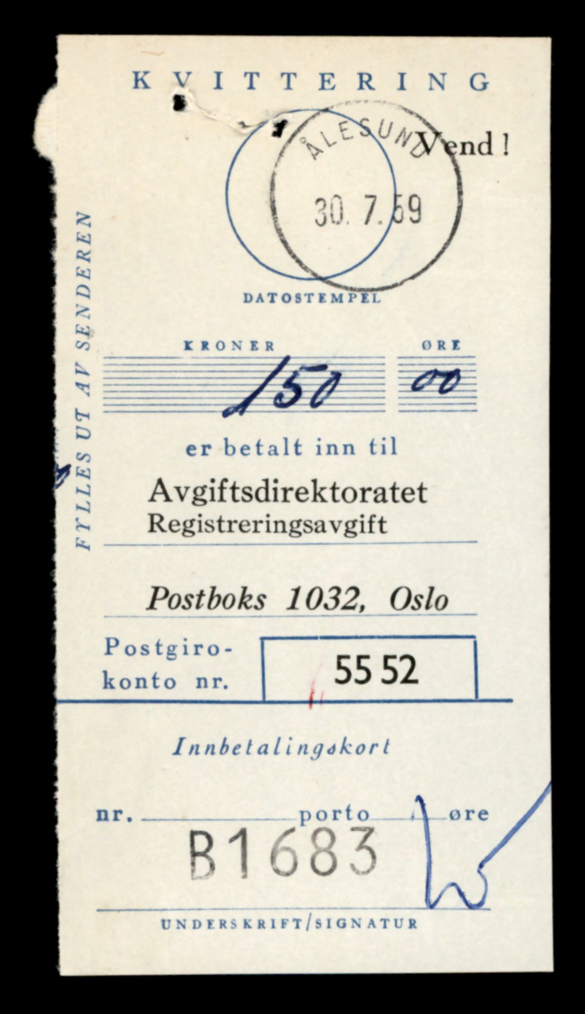 Møre og Romsdal vegkontor - Ålesund trafikkstasjon, AV/SAT-A-4099/F/Fe/L0014: Registreringskort for kjøretøy T 1565 - T 1698, 1927-1998, s. 311