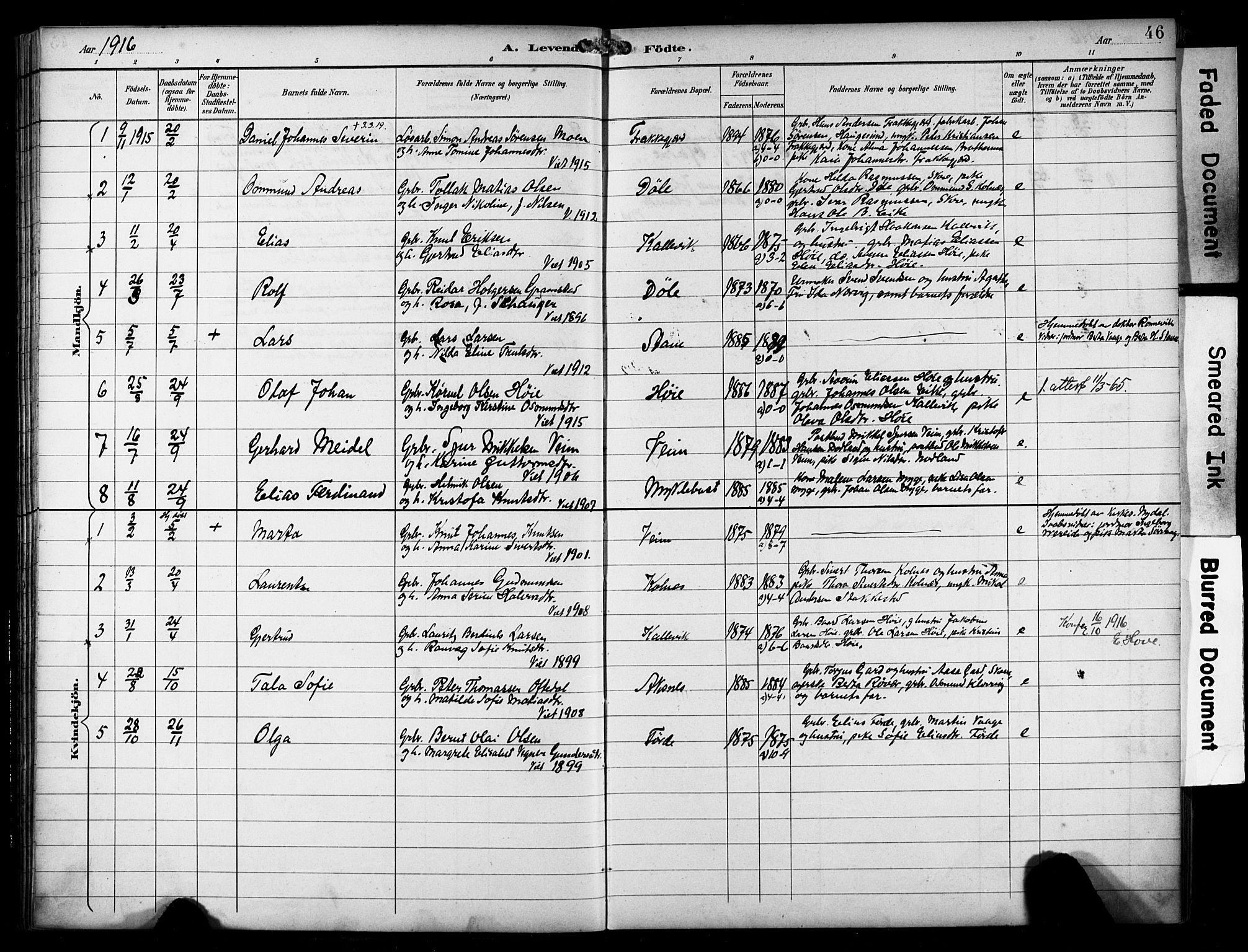 Avaldsnes sokneprestkontor, AV/SAST-A -101851/H/Ha/Haa/L0016: Ministerialbok nr. A 16, 1893-1918, s. 46