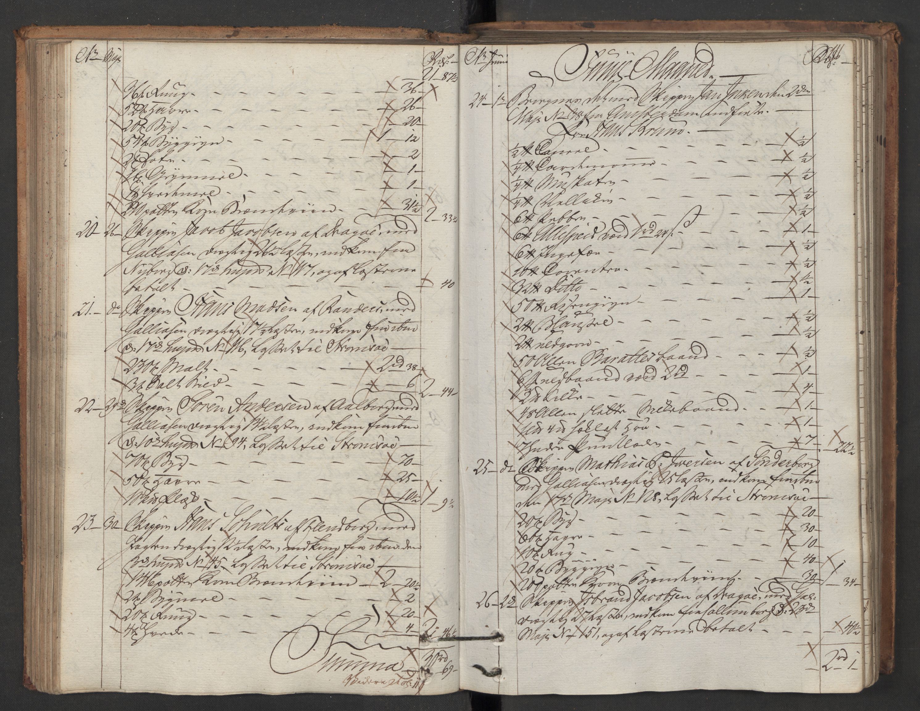 Generaltollkammeret, tollregnskaper, AV/RA-EA-5490/R08/L0142/0001: Tollregnskaper Drammen / Inngående hovedtollbok, 1786, s. 110b-111a