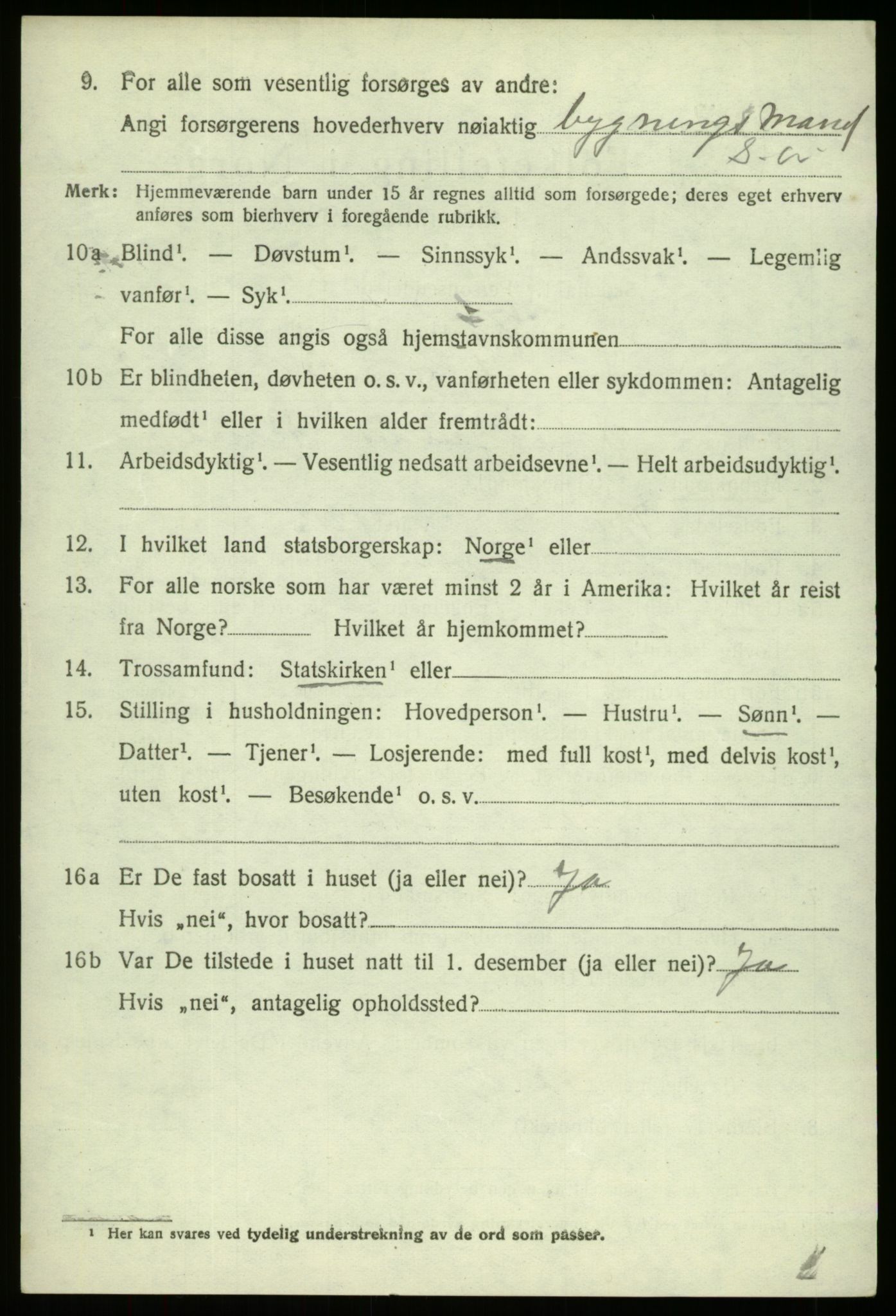 SAB, Folketelling 1920 for 1250 Haus herred, 1920, s. 8026