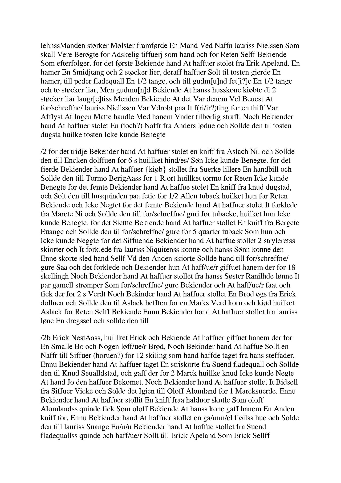 Samling av fulltekstavskrifter, SAB/FULLTEKST/A/12/0051: Hardanger og Voss sorenskriveri, tingbok nr. Ab 4 for Voss, 1664