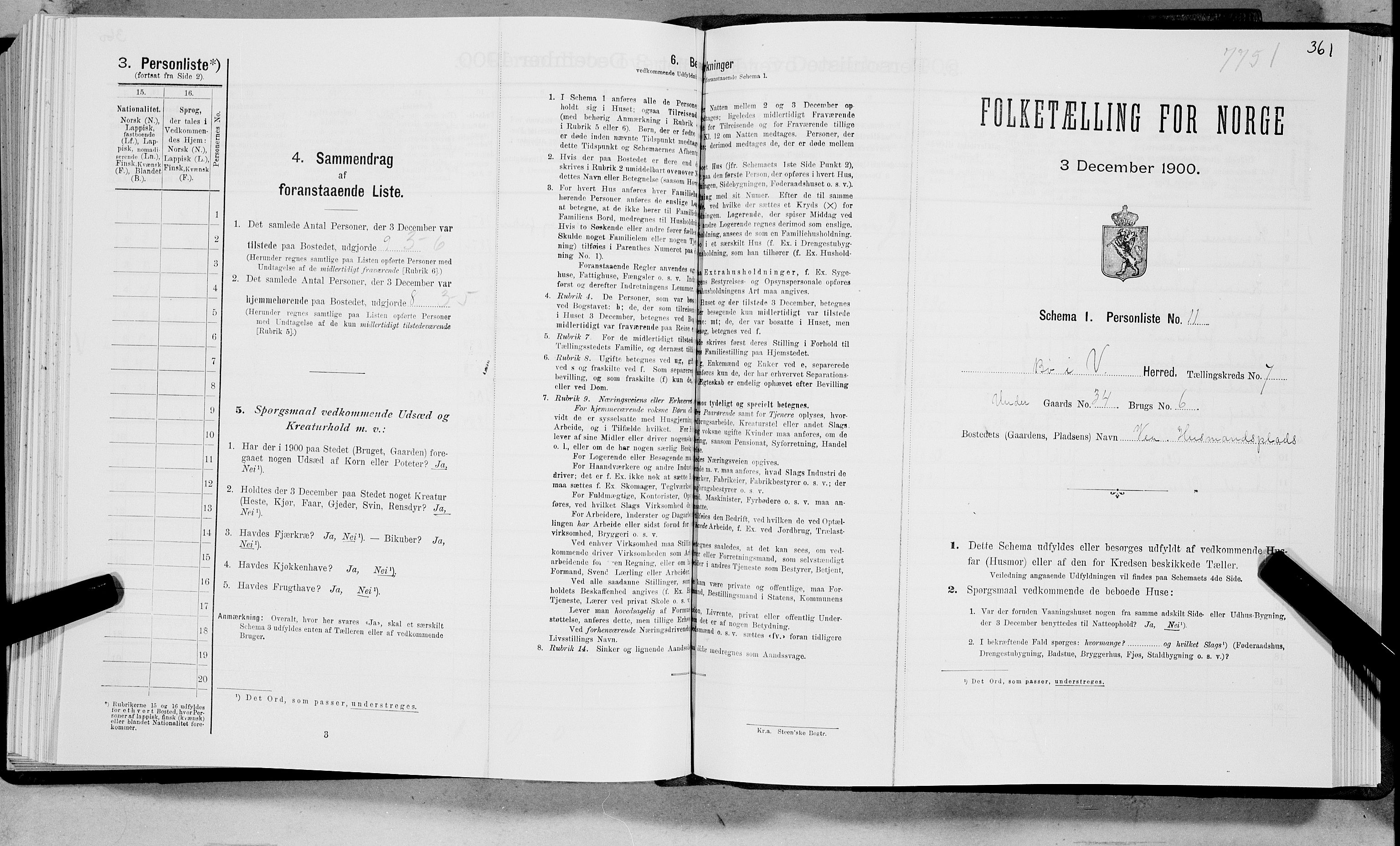 SAT, Folketelling 1900 for 1867 Bø herred, 1900, s. 772