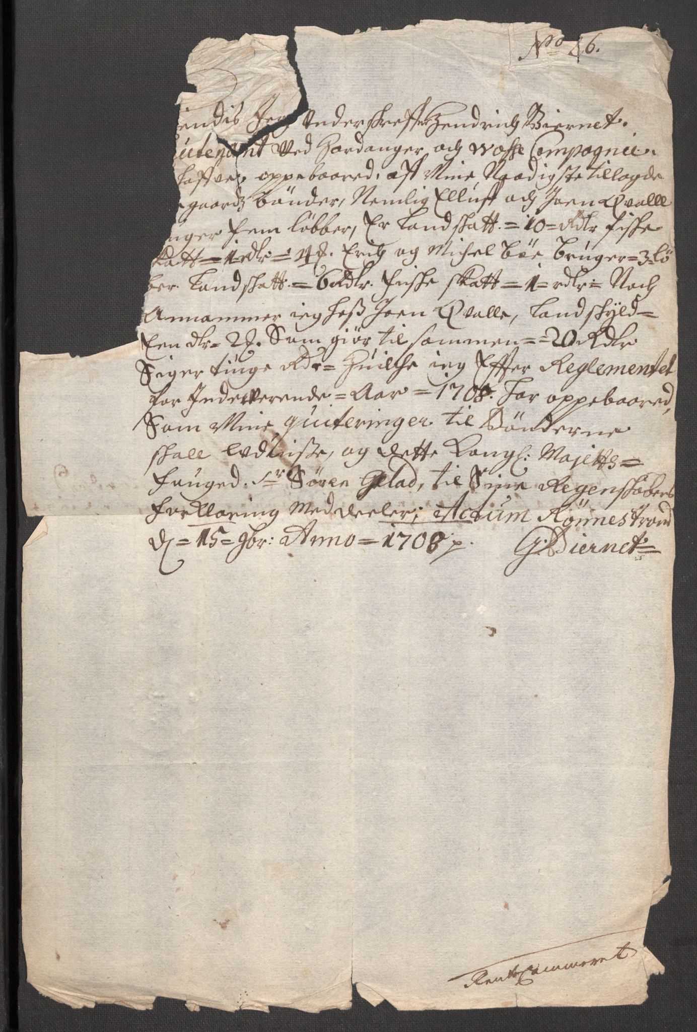 Rentekammeret inntil 1814, Reviderte regnskaper, Fogderegnskap, RA/EA-4092/R51/L3189: Fogderegnskap Nordhordland og Voss, 1708, s. 380