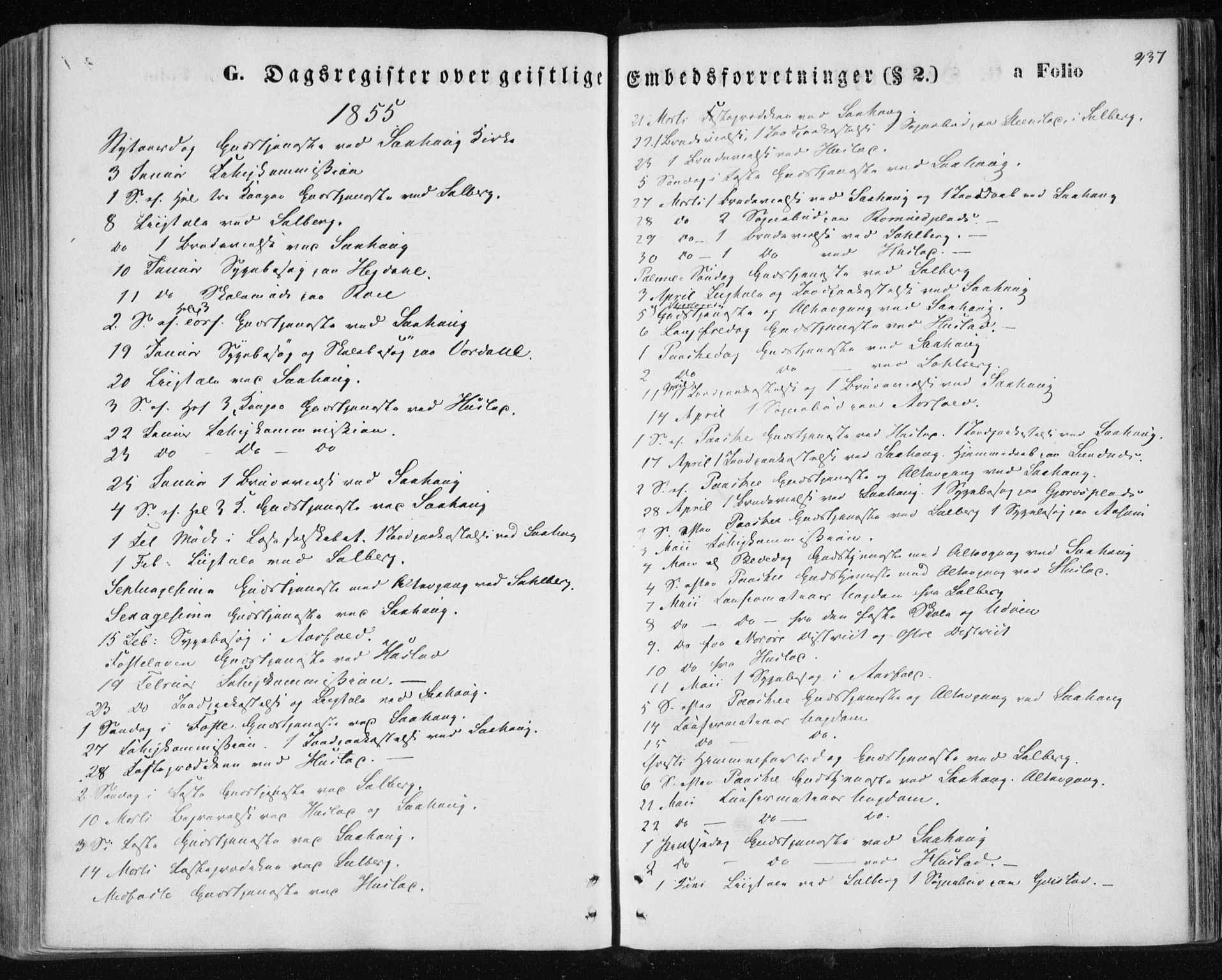 Ministerialprotokoller, klokkerbøker og fødselsregistre - Nord-Trøndelag, AV/SAT-A-1458/730/L0283: Ministerialbok nr. 730A08, 1855-1865, s. 437