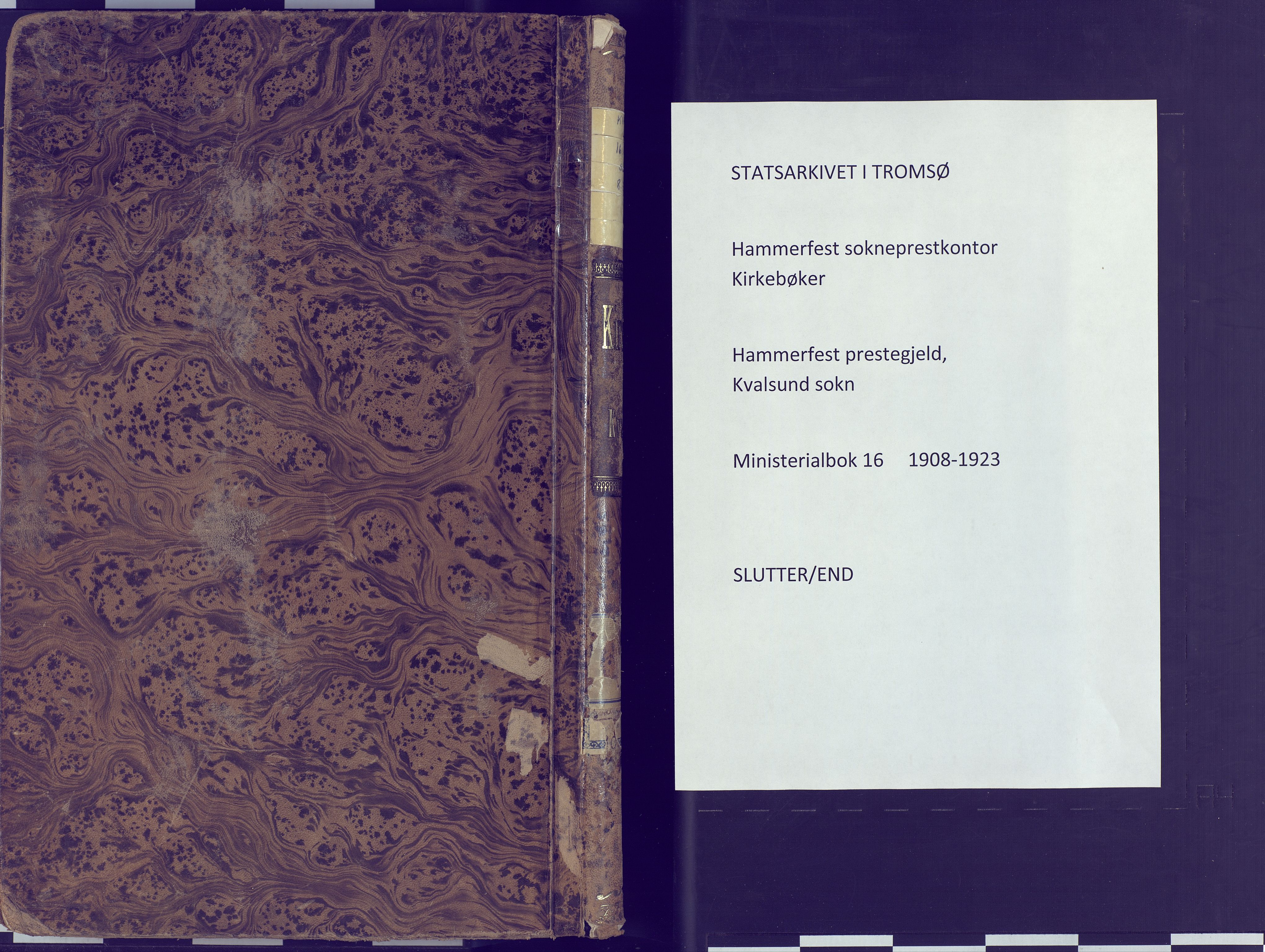 Hammerfest sokneprestkontor, SATØ/S-1347: Ministerialbok nr. 16, 1908-1923