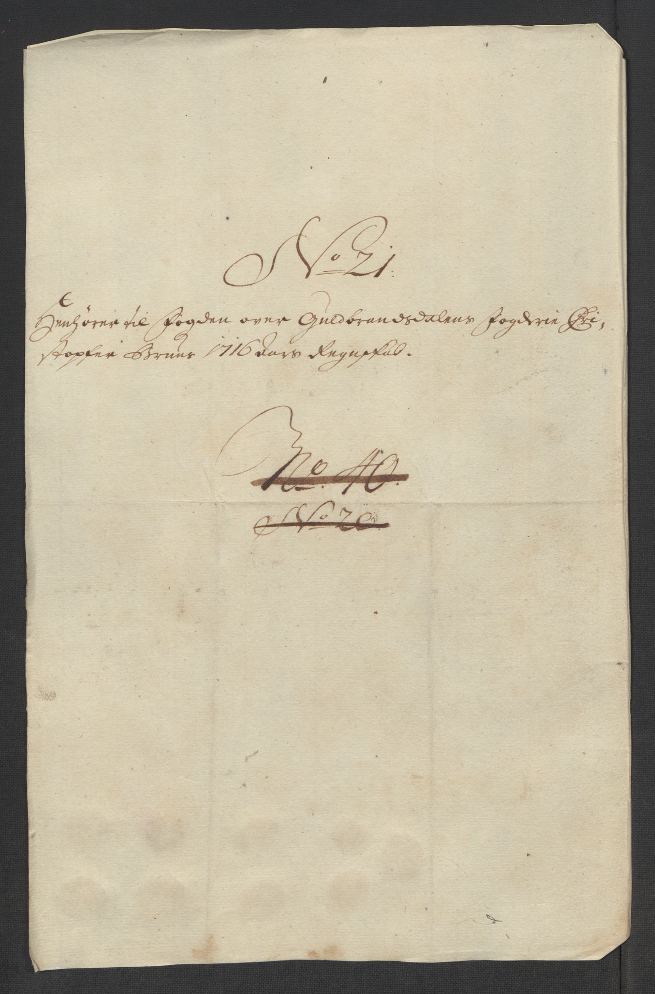 Rentekammeret inntil 1814, Reviderte regnskaper, Fogderegnskap, RA/EA-4092/R17/L1186: Fogderegnskap Gudbrandsdal, 1716, s. 183